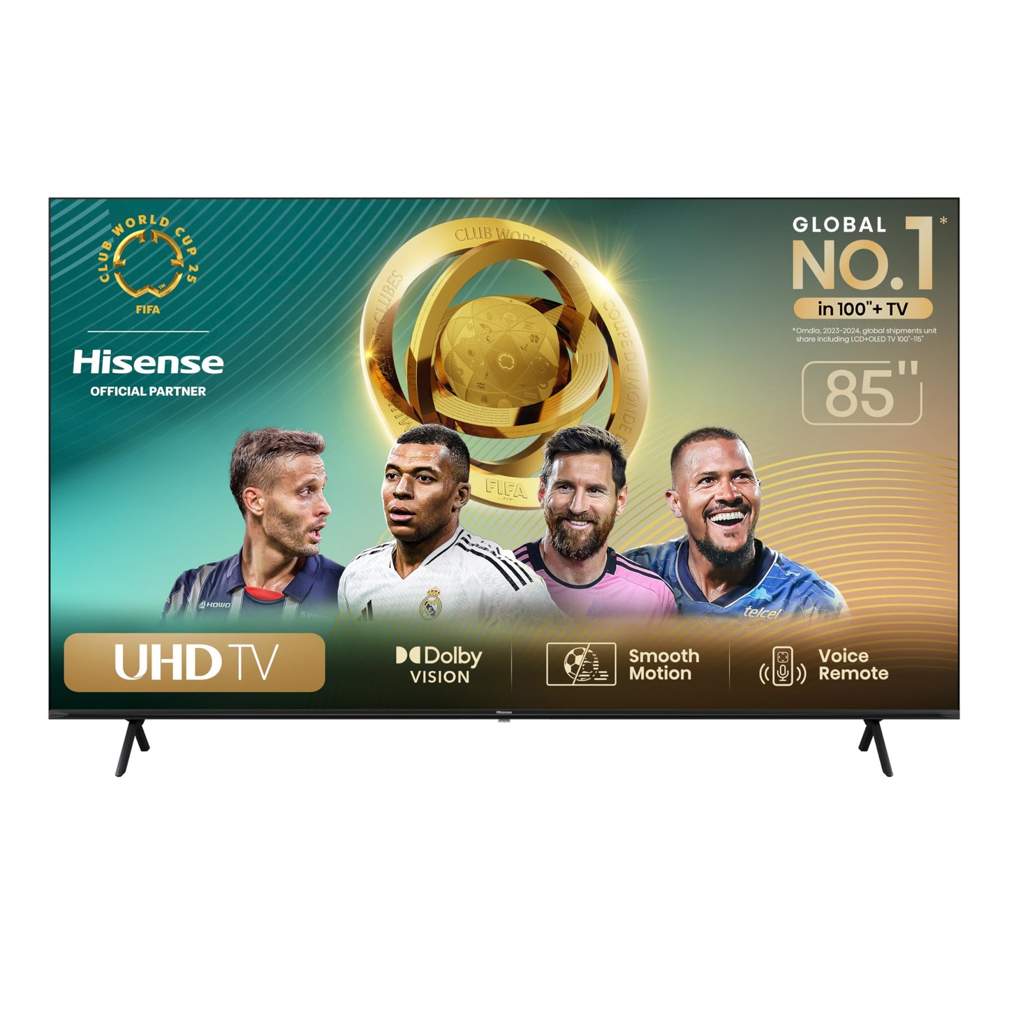 Hisense Television A6N Pantalla 85 Pulgadas, Smart Google TV UHD 4K,Control Remoto por Voz con Alexa, Dolby Vision, Amplia Gama de Colores, Modo de Juego Plus, ALLM,mira TV en Vivo sin Cable
