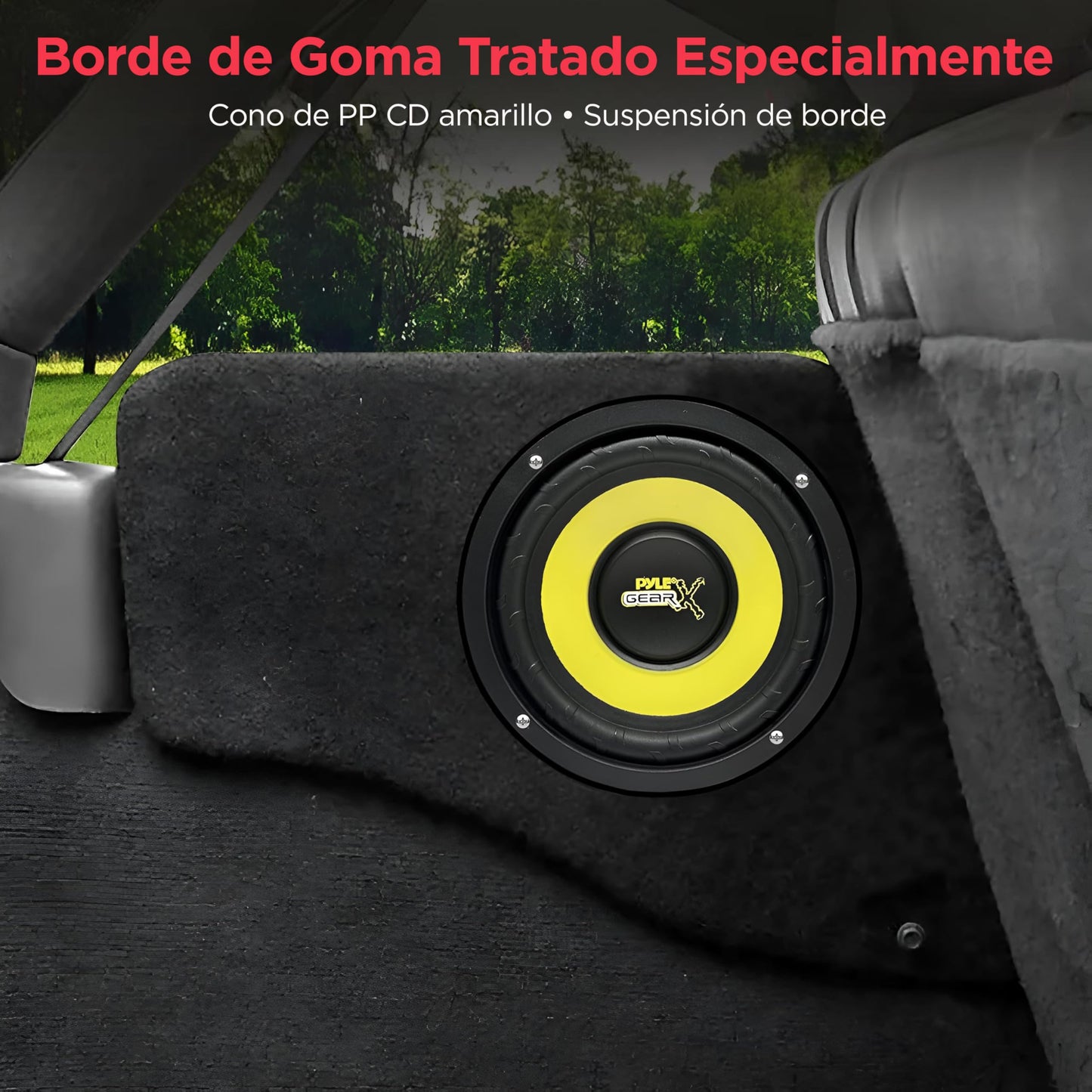 Pyle Bocinas de 5" 200W, Medio Bajo para Auto, Woofer de Componente de 4 Ohmios, Bocinas de Sonido para Estéreo de Coche, Imán de 30 Oz, Profundidad de Montaje de 2.32", Bobina de Voz de Aluminio