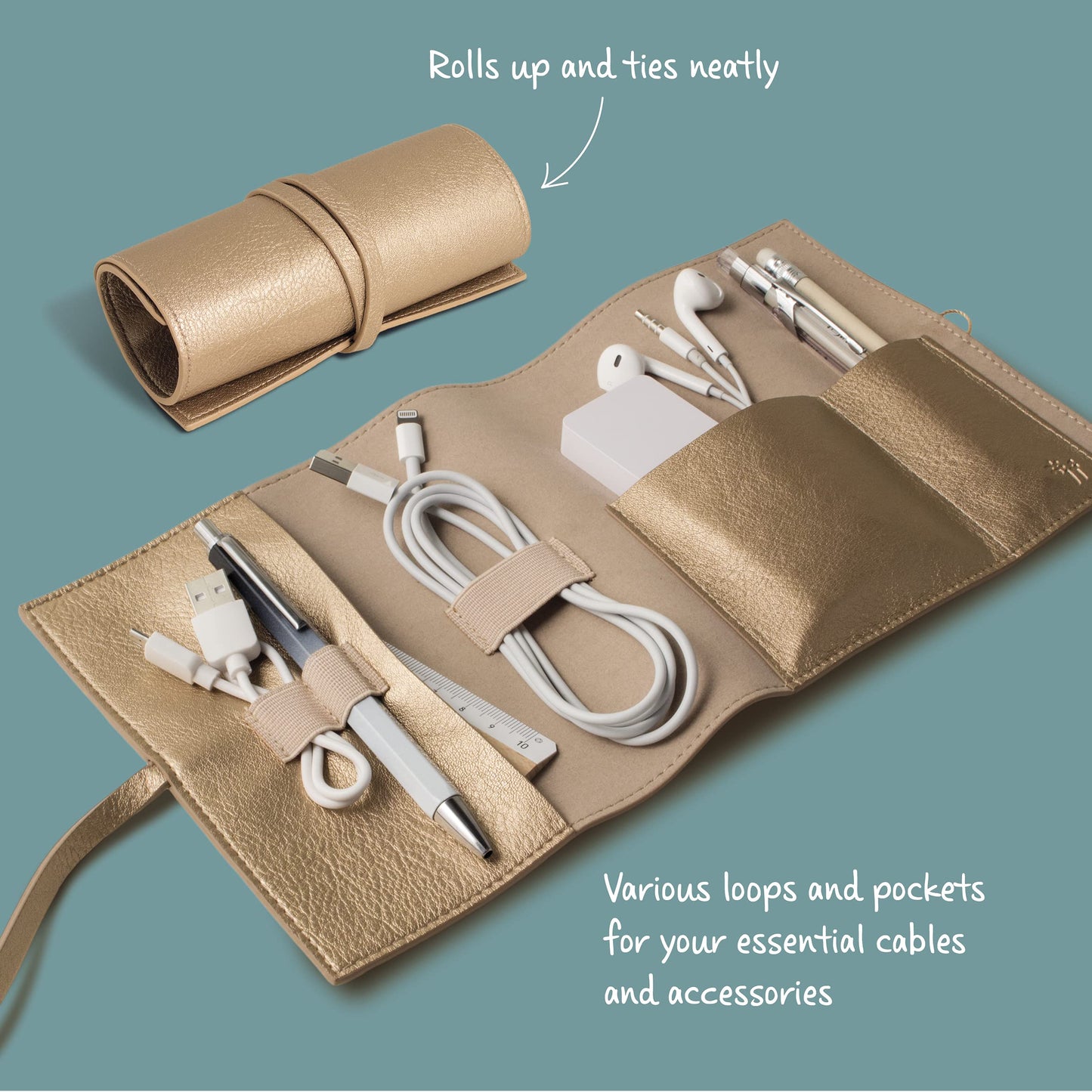 IF Bookaroo Travel Tech-Tidy - Crema