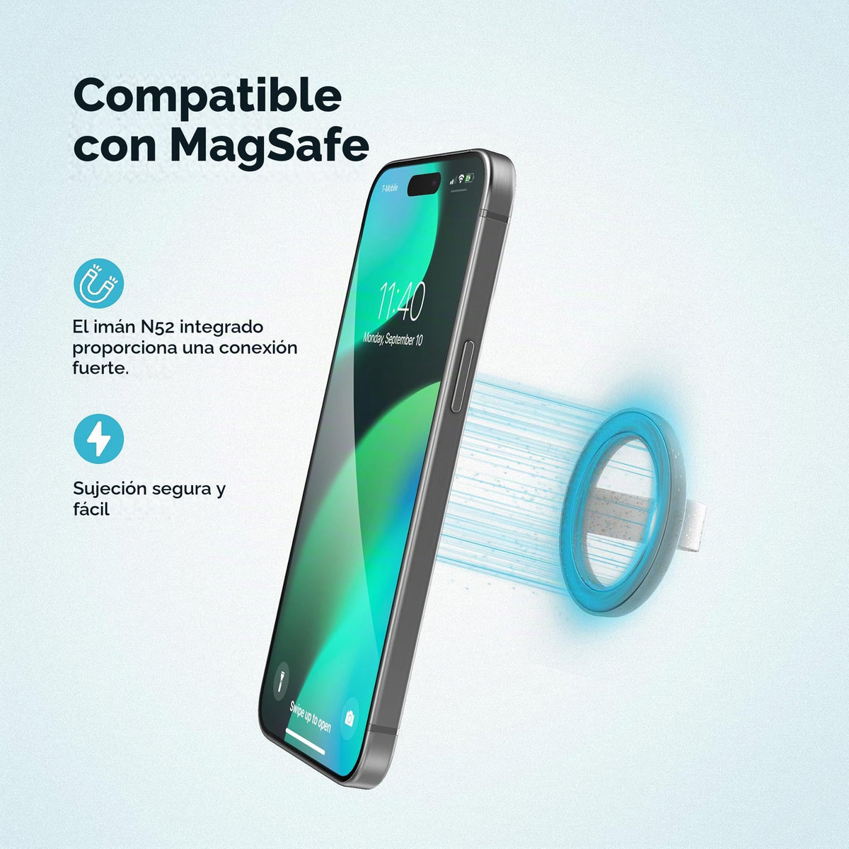 Soporte Magnético ENCASED Iridiscente con Brillo Gradient Bloom para iPhone