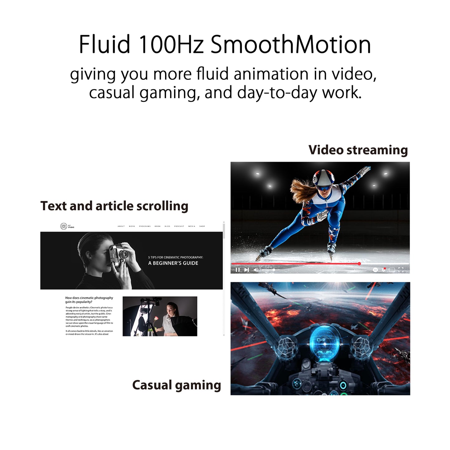 ASUS Monitor Gamer 24 VZ24EHF-W 1ms 100Hz Full HD LED IPS HDMI Blanco