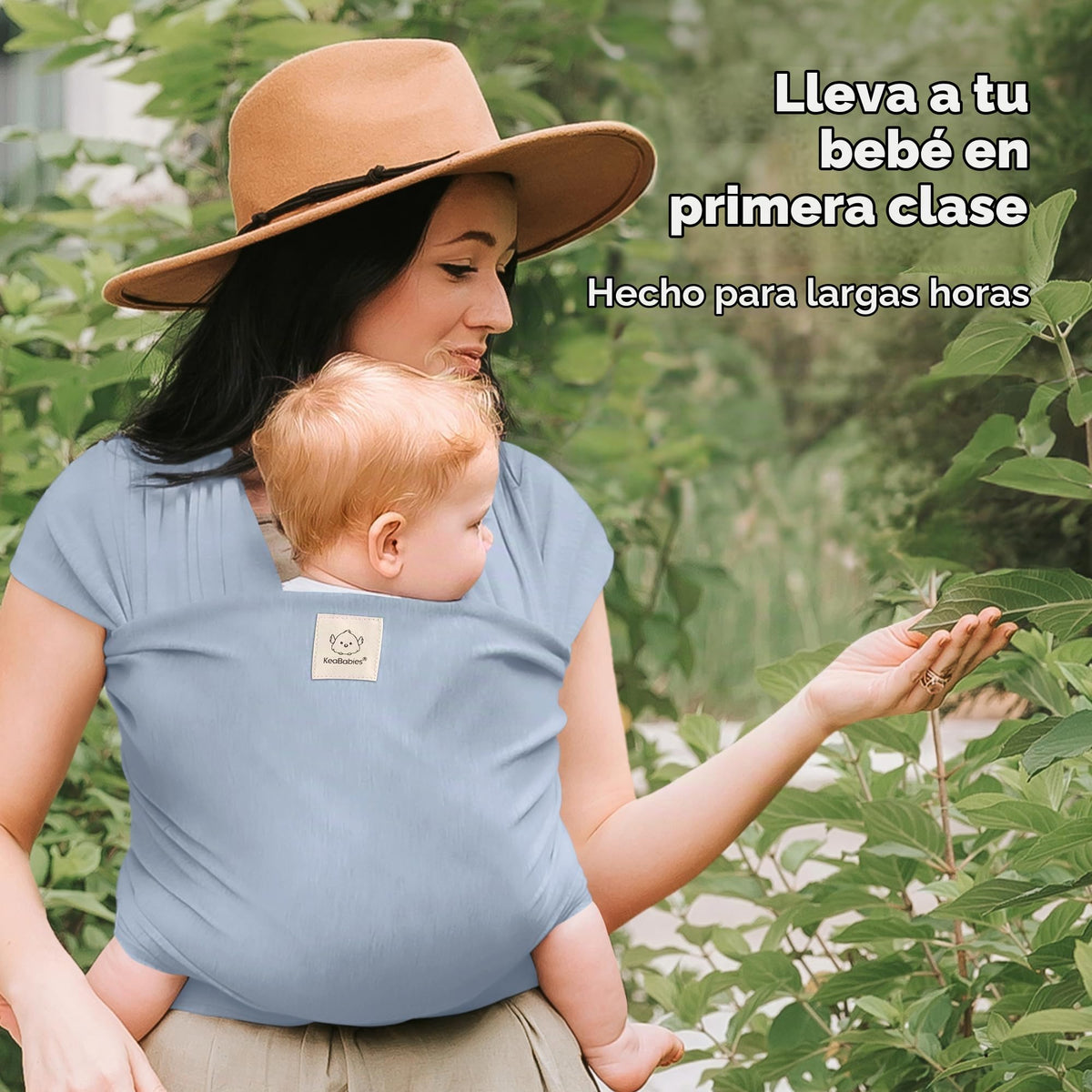 Portabebés KeaBabies - Portabebé envolvente todo en 1 original, portabebés para recién nacidos a niños pequeños, fácil de usar, sin manos para un vínculo, ligero, envolvente para bebé transpirable