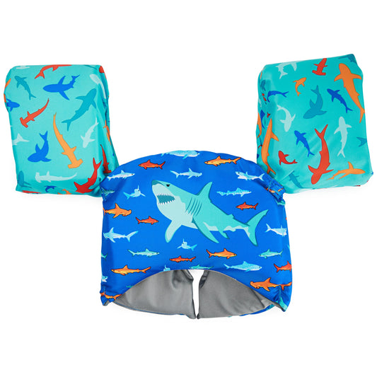 Chaleco Salvavidas SwimWays Tiburón Aprobado por la Guardia Costera para Niños 33 a 55 Libras