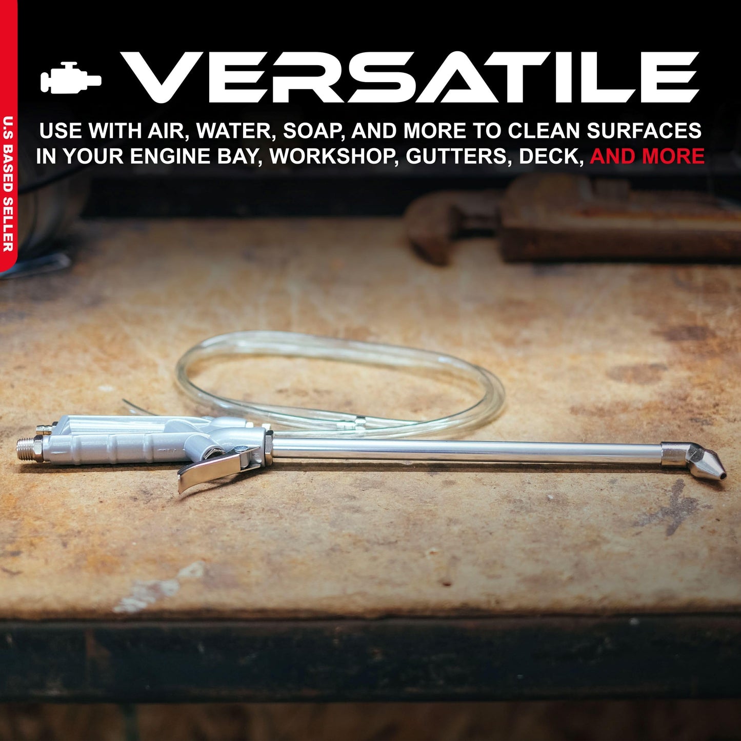 Pistola de Limpieza ABN para Motor con Manguera de Sifón de 4 Pies para Coche