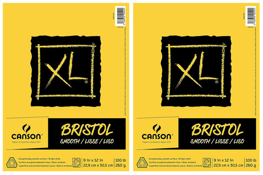 Bloc de Dibujo Canson XL Bristol Blanco Brillante 25 Hojas