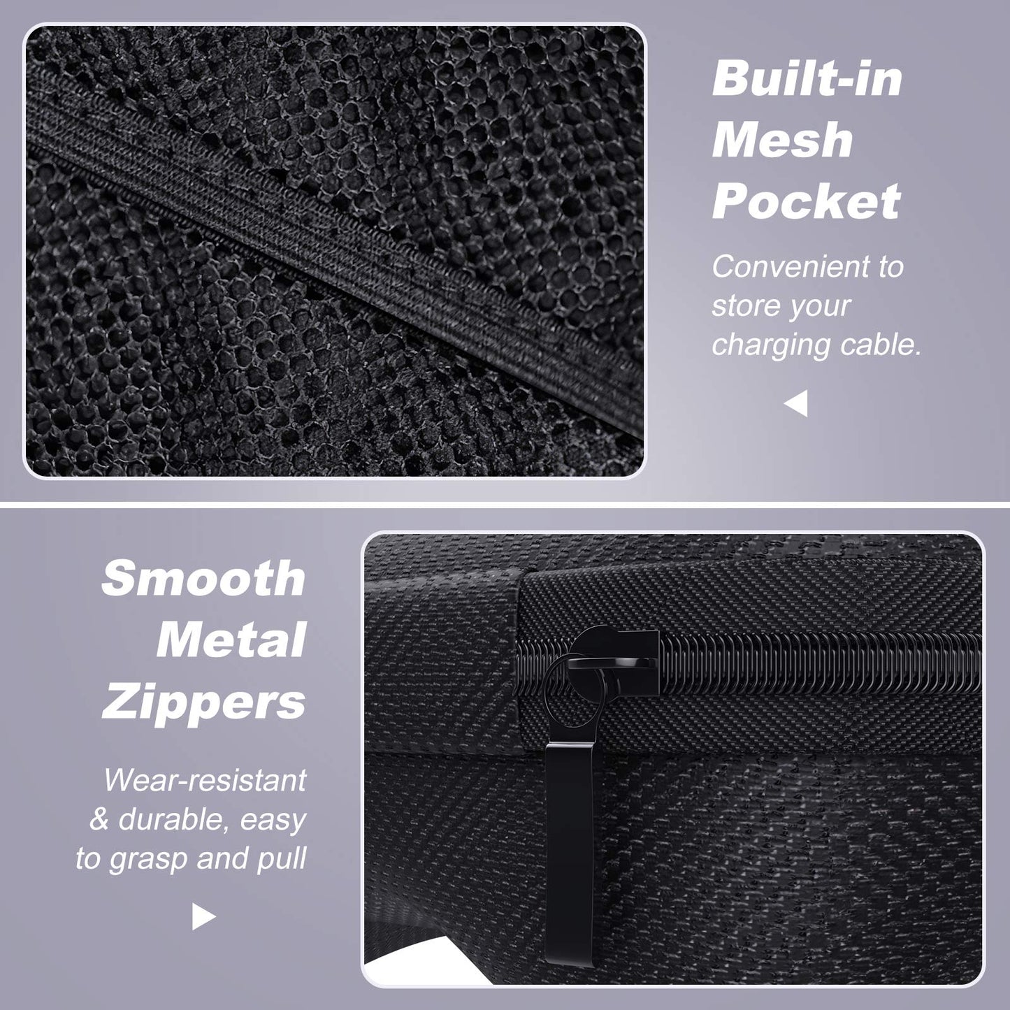 Estuche de Transporte MoKo Negro para Controlador Inalámbrico PS5 y Xbox Series X/S de Carcasa Rígida EVA