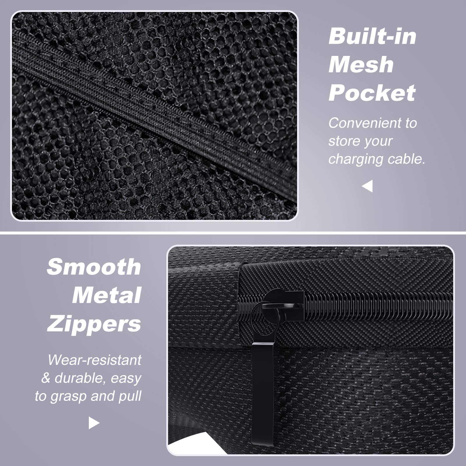 Estuche de Transporte MoKo Negro para Controlador Inalámbrico PS5 y Xbox Series X/S de Carcasa Rígida EVA