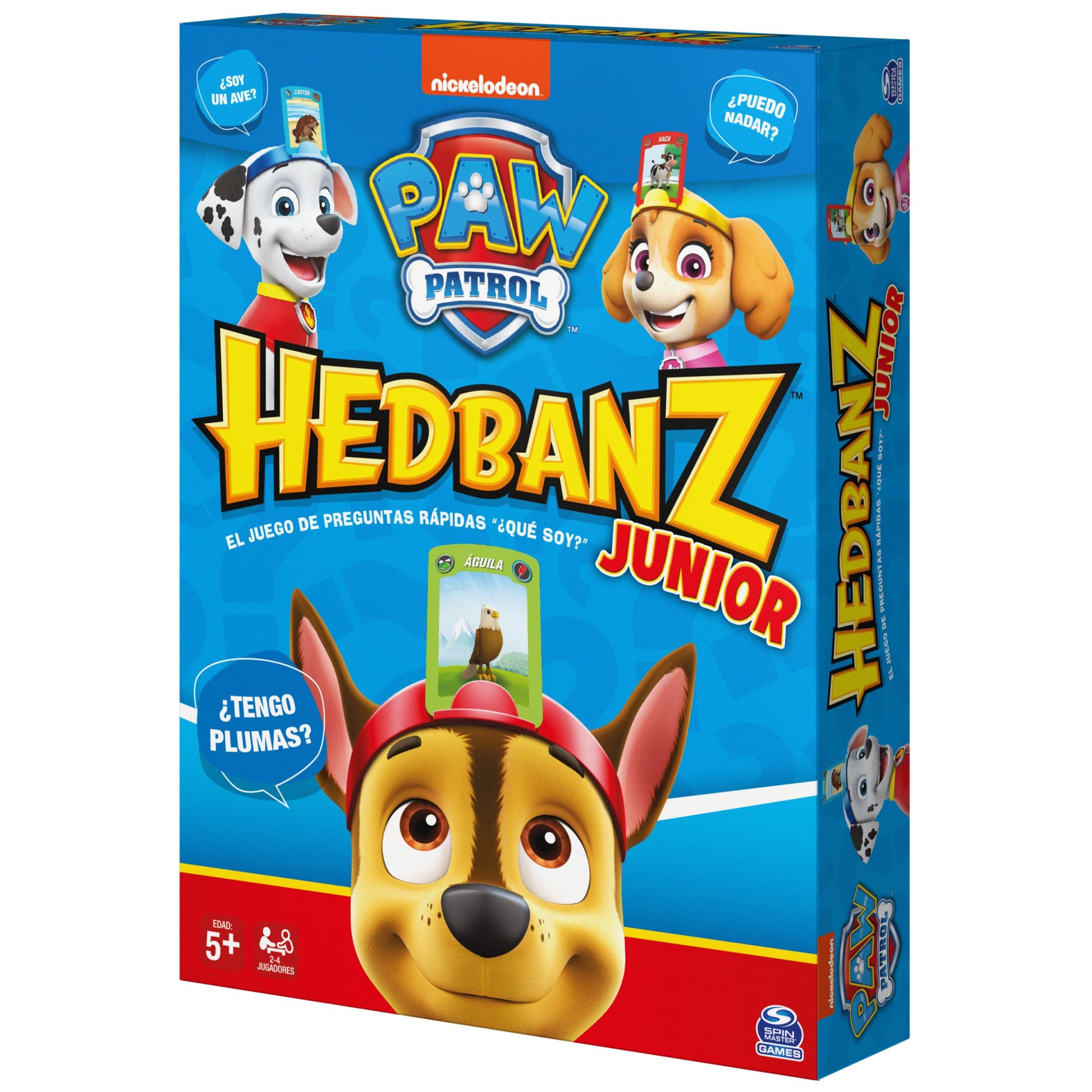 Juego de Mesa Spin Master HedBanz Junior Paw Patrol para Niños a Partir de 5 Años