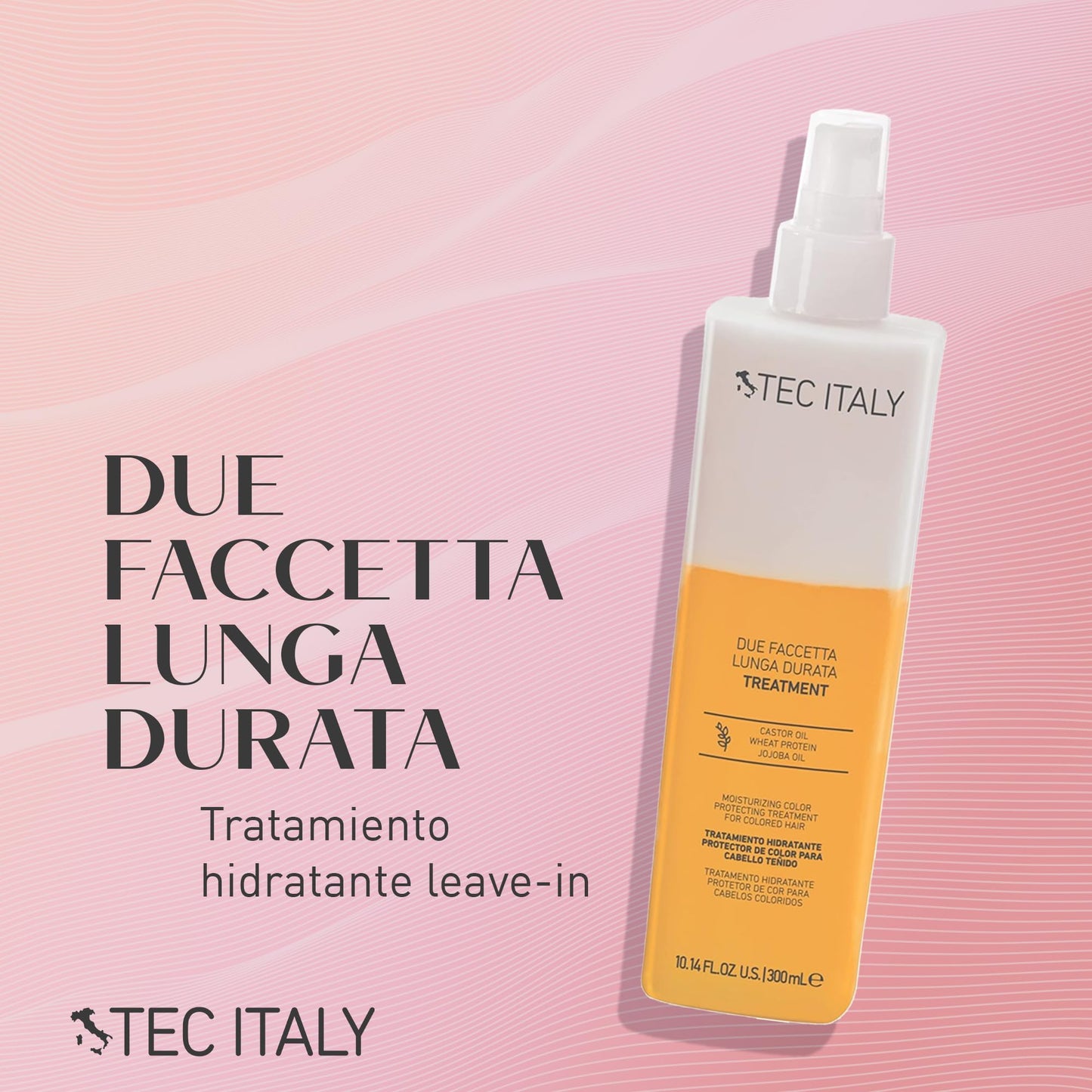 TEC ITALY Due Faccetta Tratamiento Hidratante para Cabello Teñido 300 ml