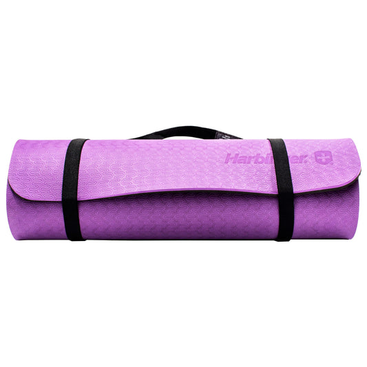 Harbinger - Esterilla de ejercicio de espuma reciclable Eco Fit de 0,95 cm, color morado