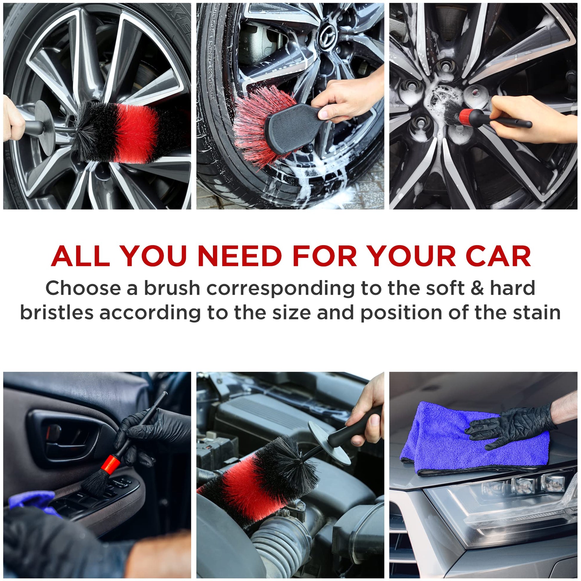 Kit de Cepillo para Neumáticos Takavu Rueda