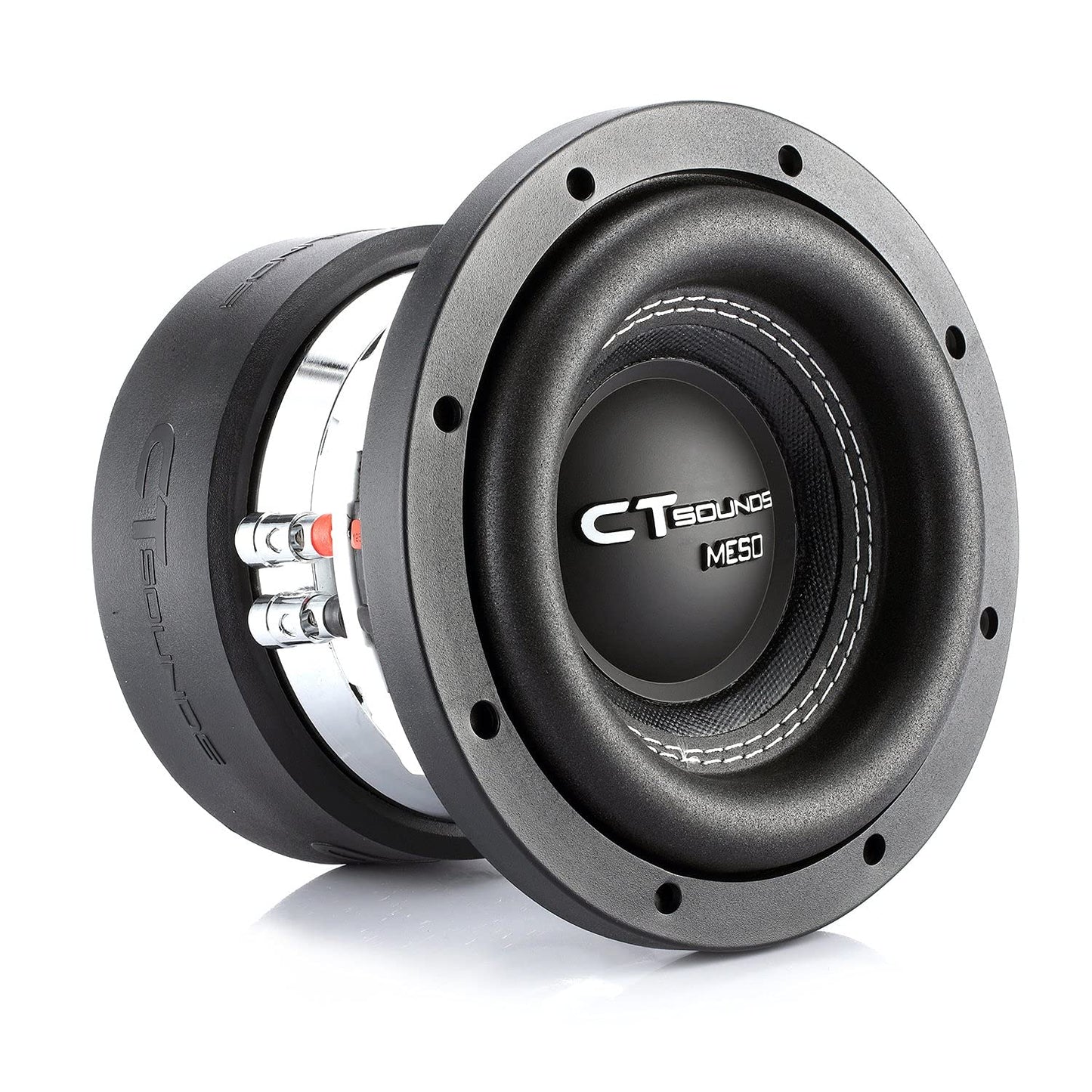 CT Sounds Meso-6.5-D4 Subwoofer para Coche de 6.5 Pulgadas, Doble 4 ohmios, 800 vatios máximo