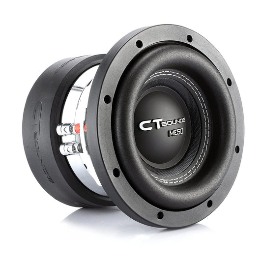 CT Sounds Meso-6.5-D4 Subwoofer para Coche de 6.5 Pulgadas, Doble 4 ohmios, 800 vatios máximo