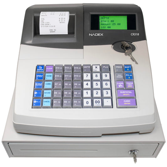 Caja Registradora Nadex Blanco Compatibilidad con Múltiples Empleados