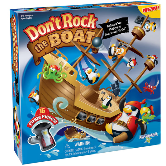 Juego de mesa Don't Rock the Boat - Juegos para niños, juegos familiares para niños y adultos, juegos de mesa para noche familiar, juegos de mesa multijugador, construye coordinación de manos y ojos,