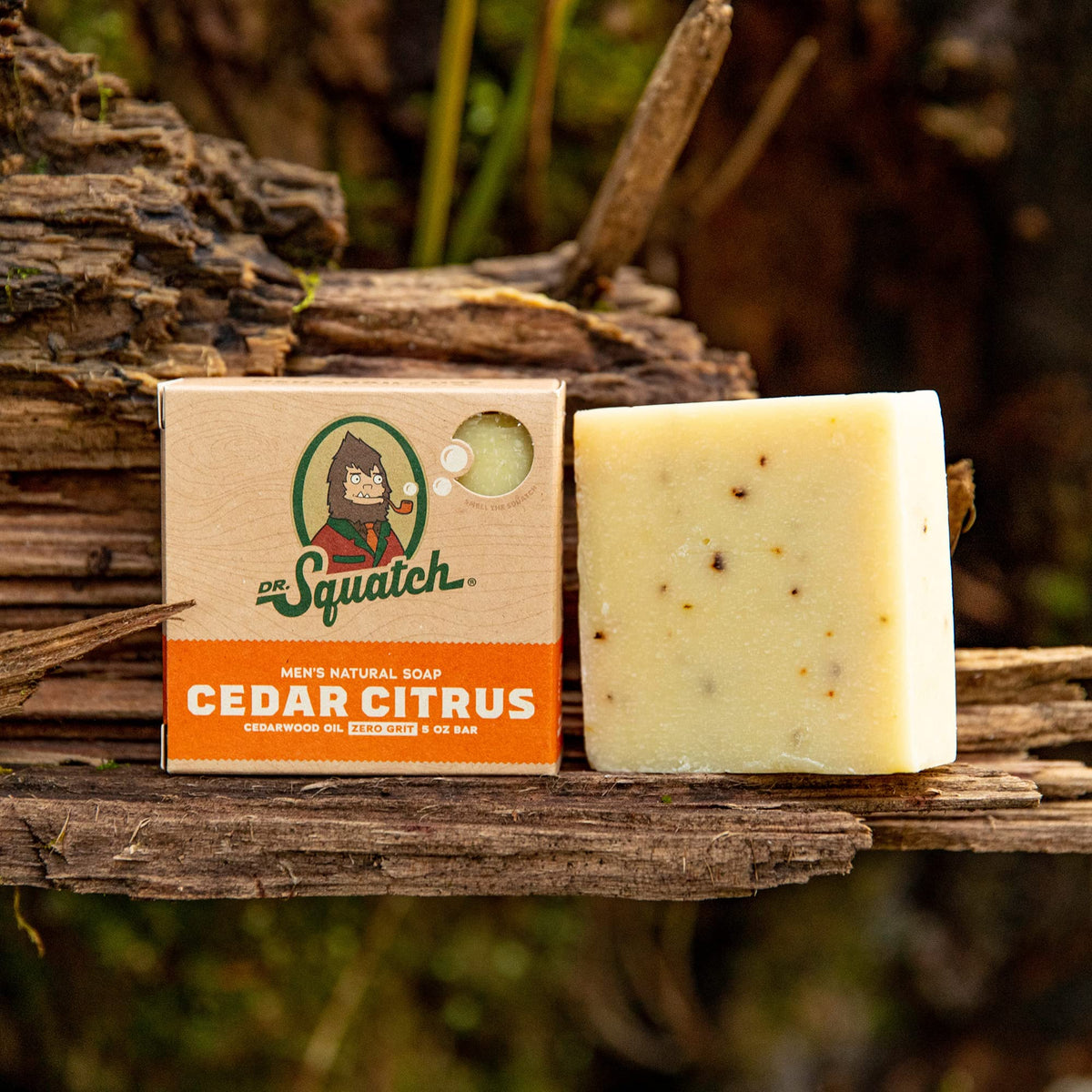 Dr. Squatch Men's Soap 3-Pack Bundle - Cedar Citrus Scented Natural Bar Soap for Men - Skin Exfoliating and Body Nourishing - Organic Handmade in USA (3 Bar Set)