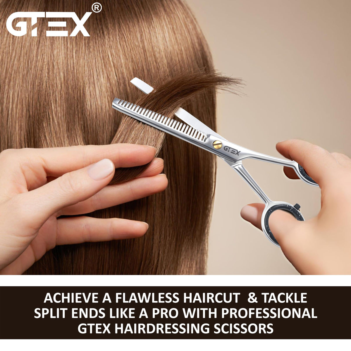 GTEX Tijeras de adelgazamiento para peluquería, tijeras profesionales para adelgazar el cabello, tijeras de corte de pelo de 6,5 pulgadas, tijeras de adelgazamiento para el cabello para hombres