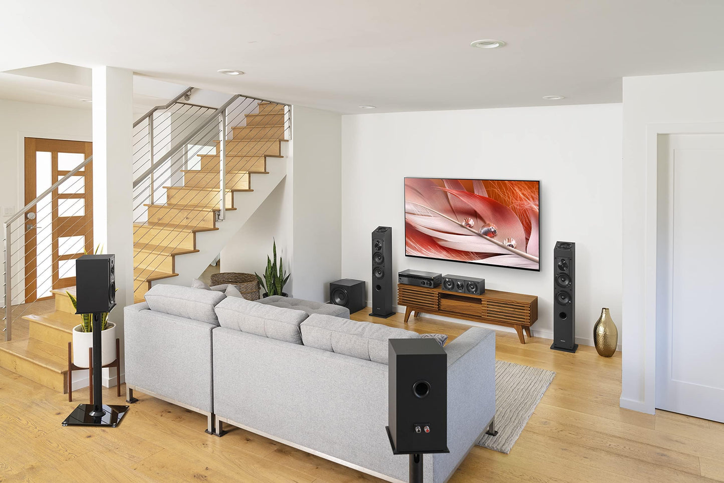 Sistema de Altavoces de Estantería Sony Negro de 3 Vías y 3 Controladores