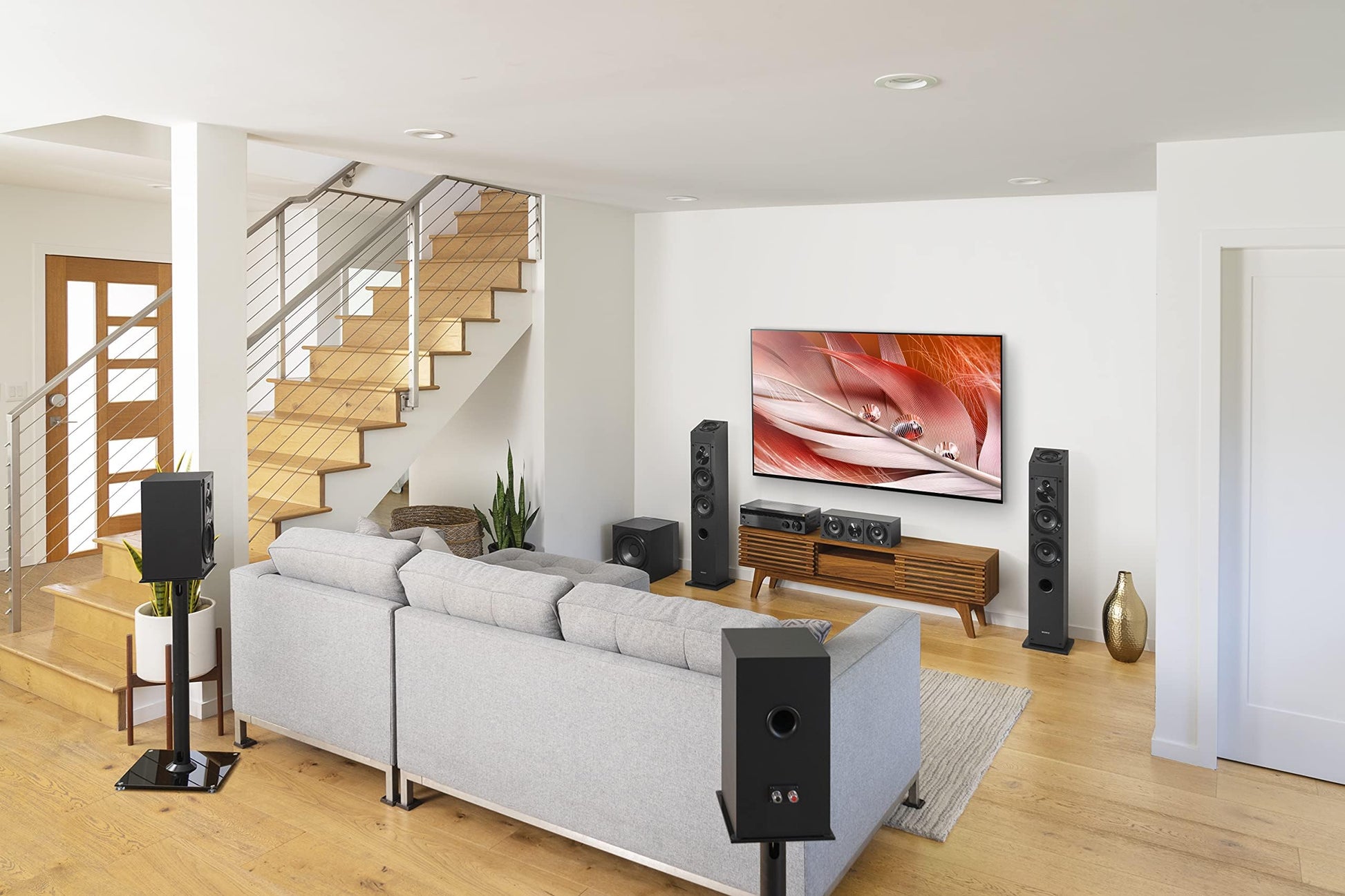 Sistema de Altavoces de Estantería Sony Negro de 3 Vías y 3 Controladores