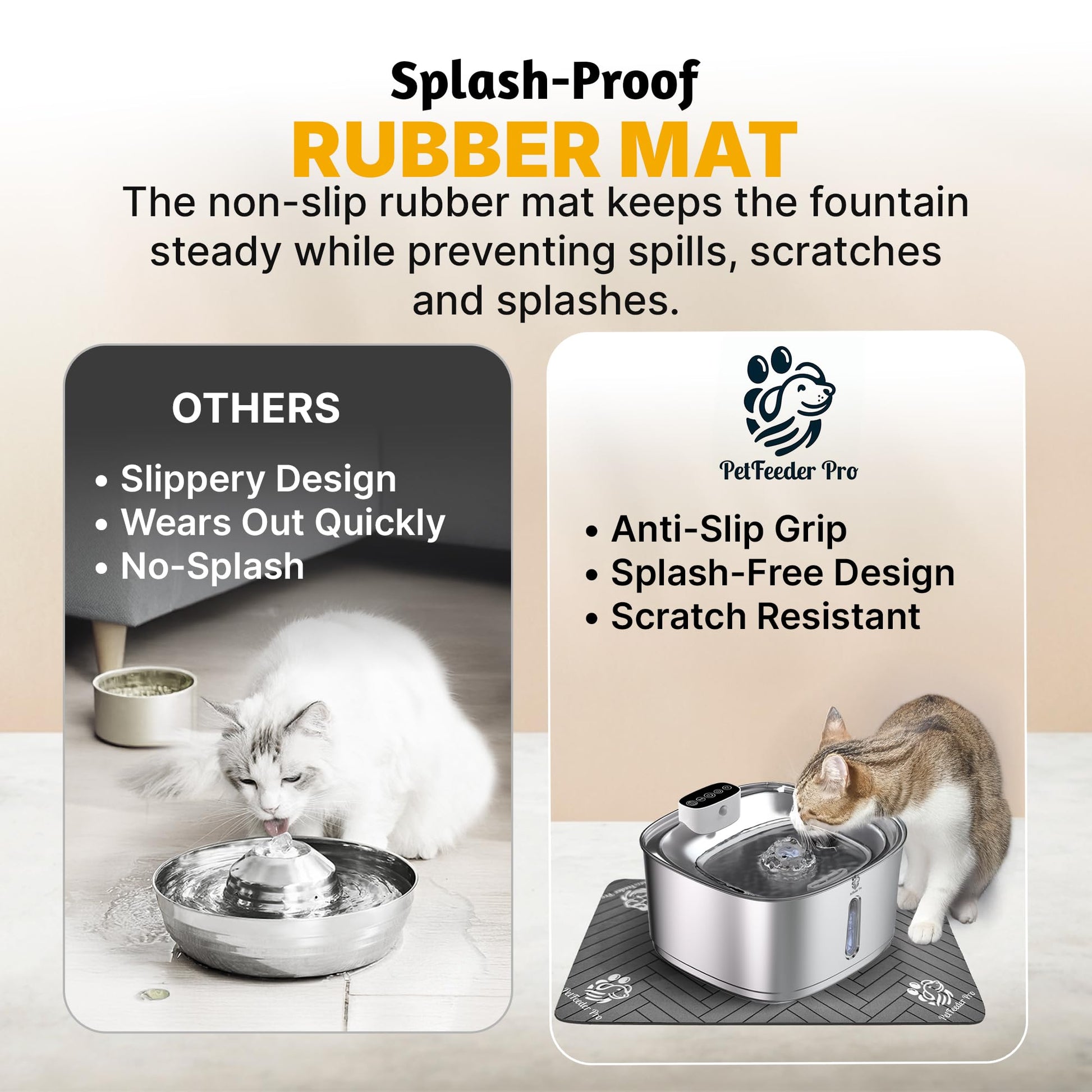 Fuente de Agua PetFeeder Pro Acero Inoxidable 3.2 l Sin Cable con Filtros para Gatos
