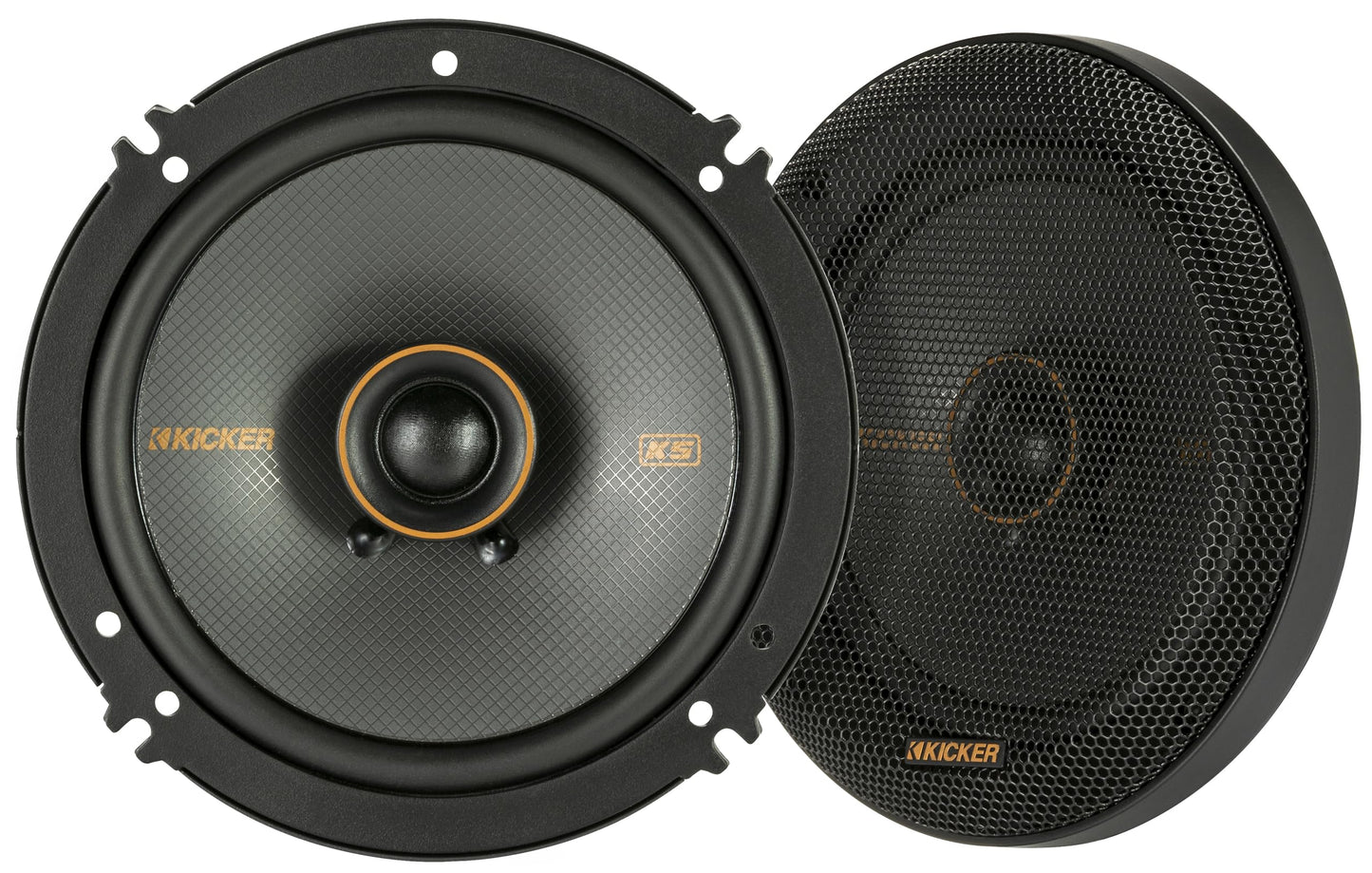 Par de Altavoces Coaxiales Kicker 51KSC6504 Ks-series de 6.5 Pulgadas con Tweeters de 0.75 Pulgadas, 4 Ohmios