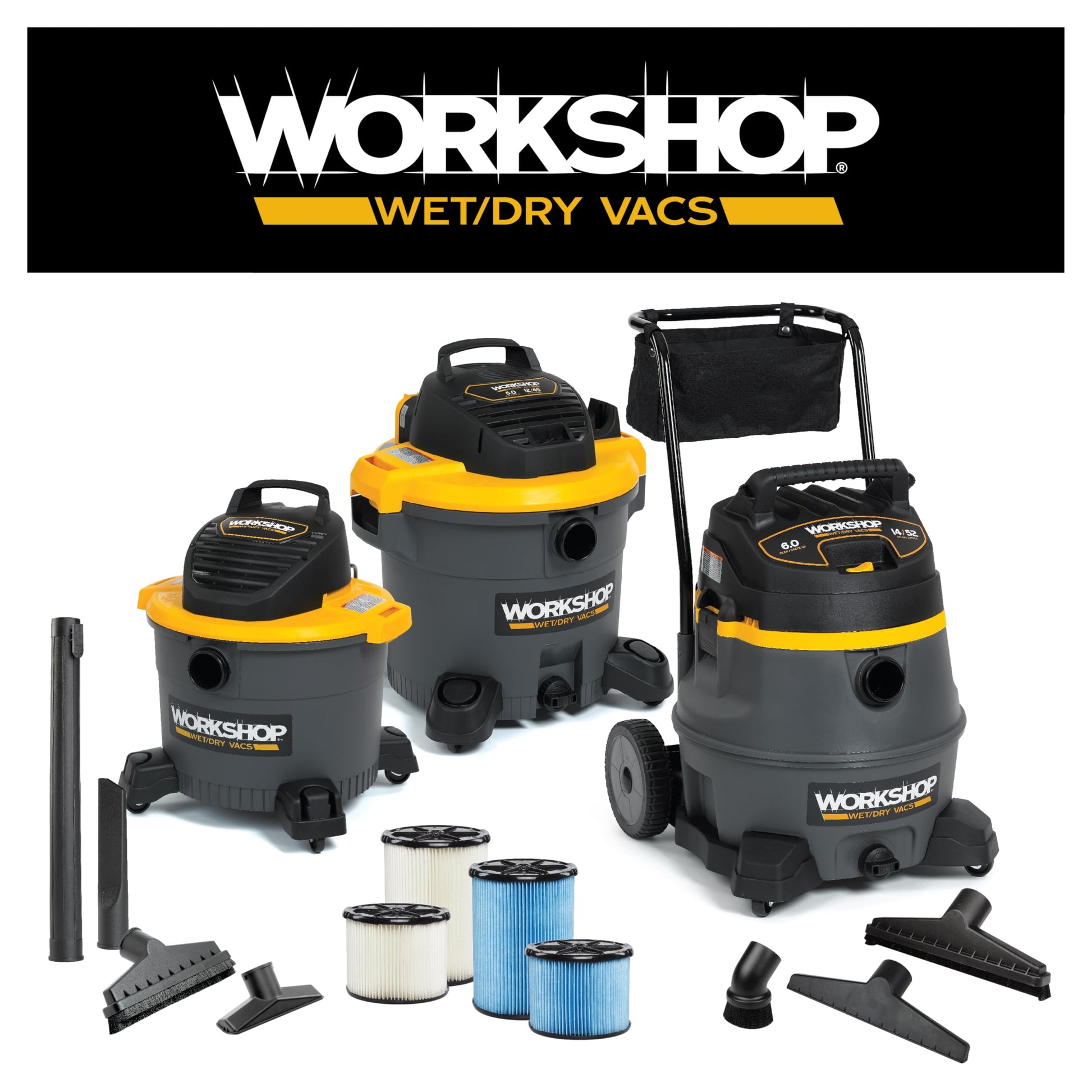 Kit de Accesorios de Aspiración Workshop WS25055A para Aspiradoras Húmedas y Secas