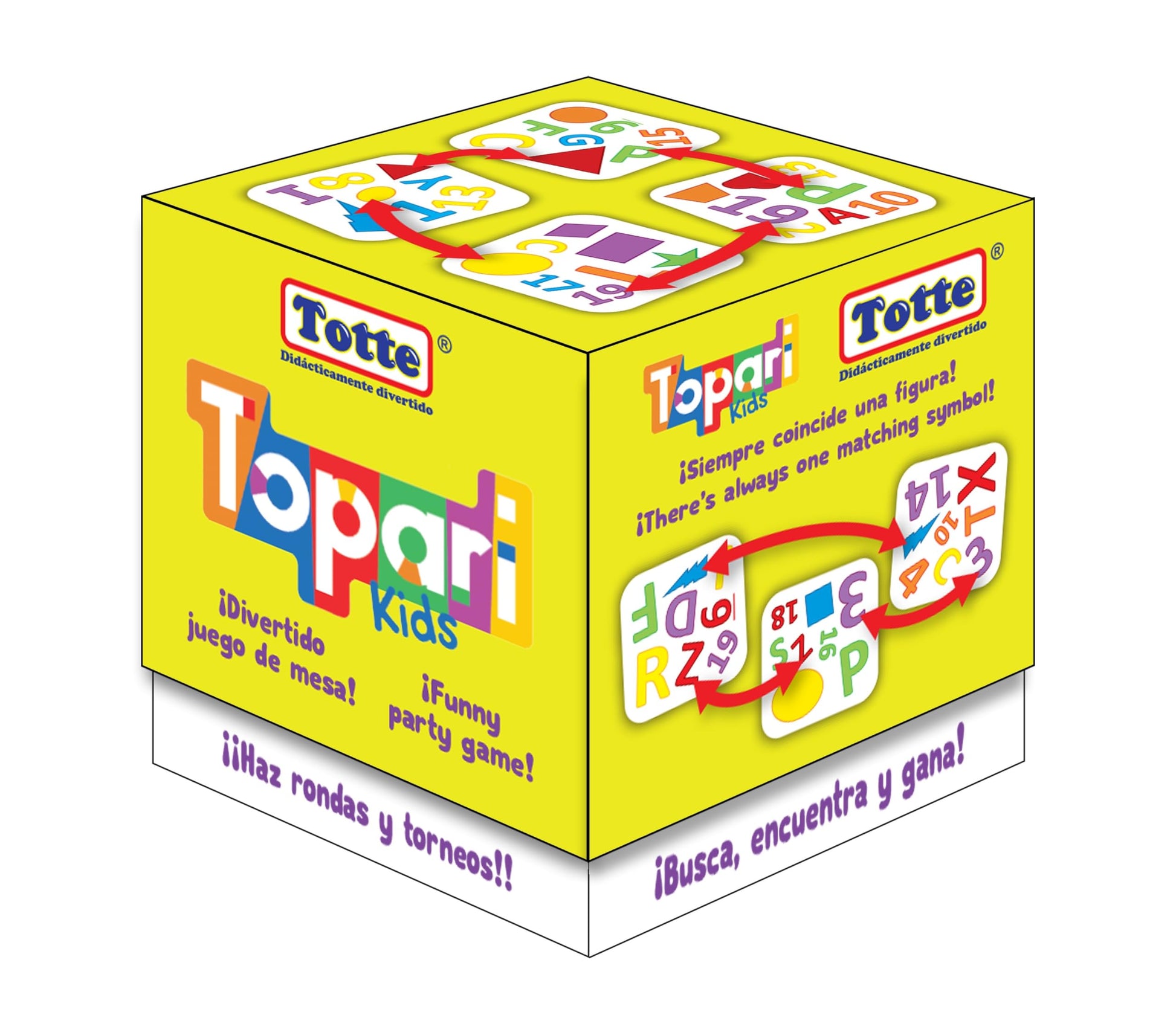 Juego de Cartas Topari Totte Siempre Coincide Una Figura 10 Formas de Jugar para Niños