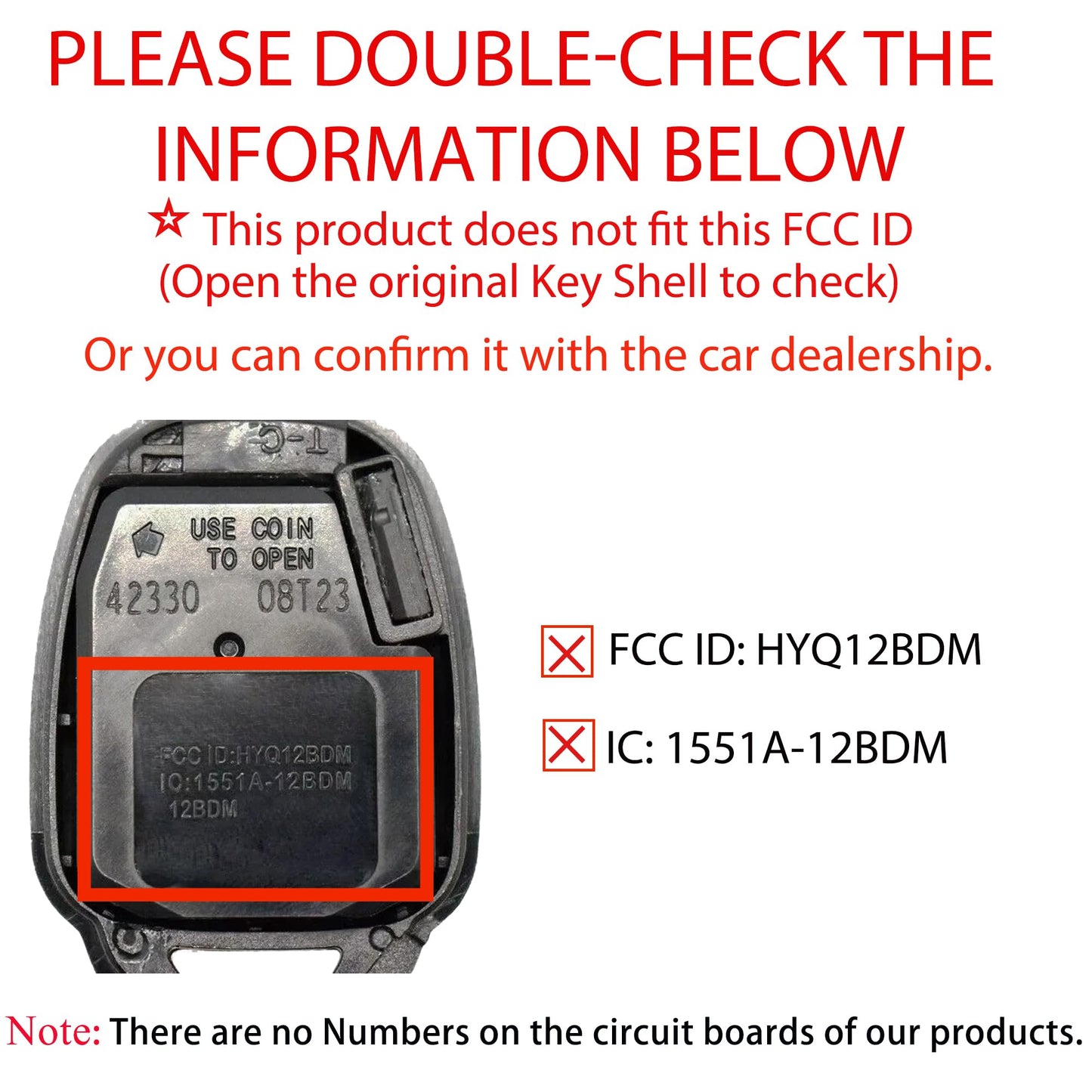 Llave de repuesto para Toyota RAV4 2013 2014 2015 2016 2017 2018/Highlander 2014-2019/Sequoia 2019 GQ4-52T Control remoto de entrada sin llave 89070-0R100 chip H de 4 botones
