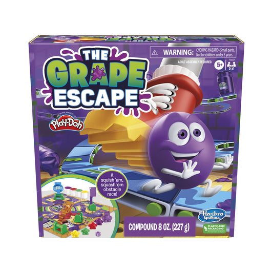Hasbro Gaming Grape Escape - Juego de Mesa para niños a Partir de 5 años, Divertido Juego Familiar con Compuesto de Modelado
