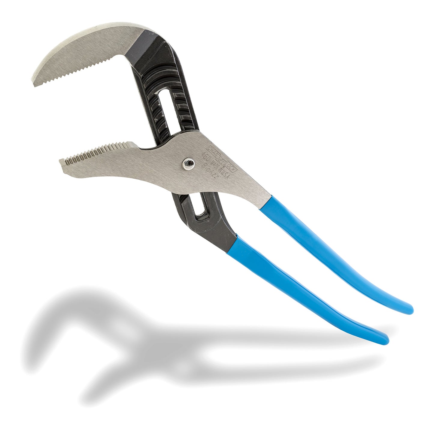 Channellock 480 BIGAZZ - Alicates de lengüeta y ranura | Alicates de junta de ranura de mandíbula recta de 20.25 pulgadas | Capacidad de mandíbula de 5.5 pulgadas | Dientes tratados térmicamente con