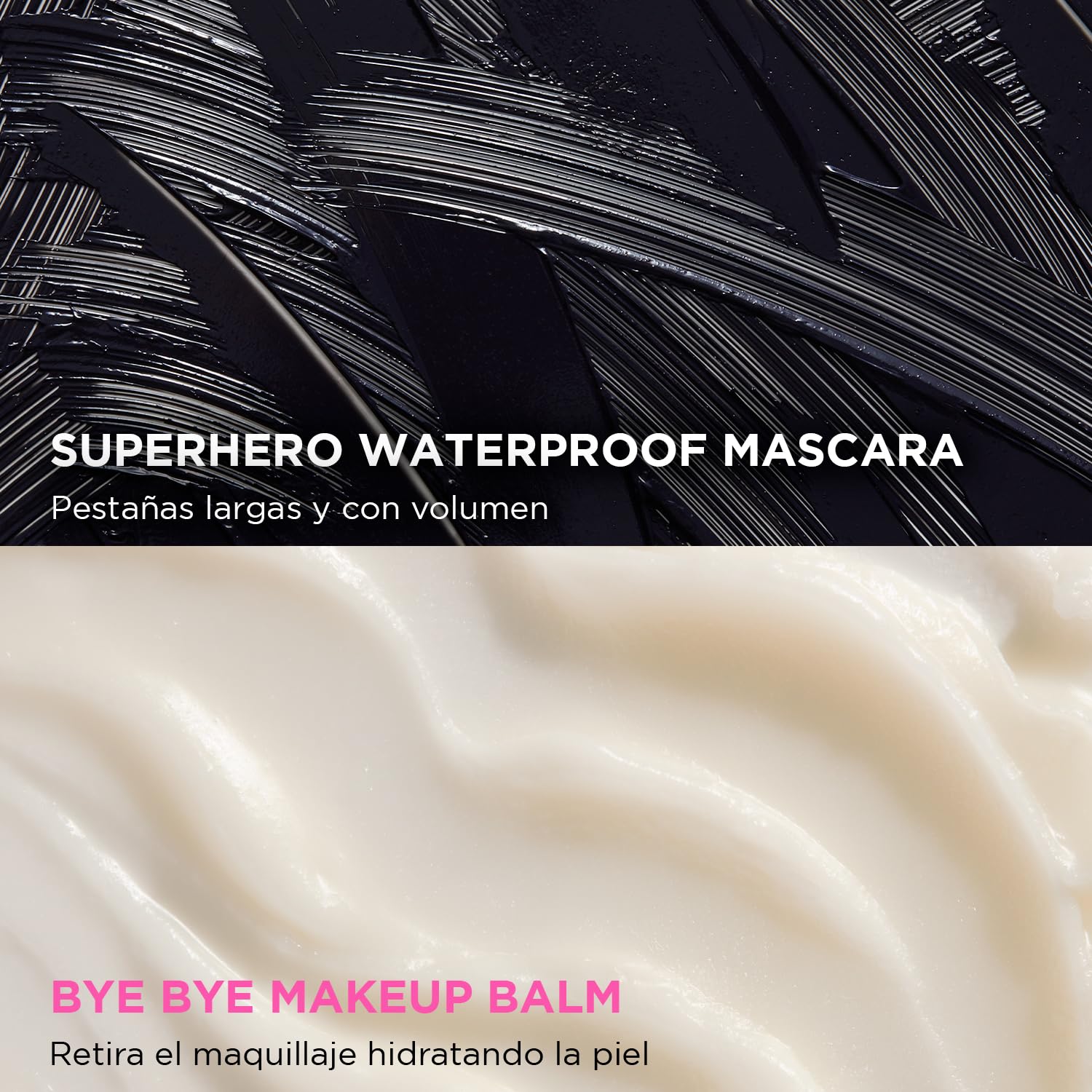 IT Cosmetics Bye Bye Makeup Cleanser, Set de Maquillaje Bold Eyes Kit Superhero Waterproof Mascara 9 ml + Bye Bye Makeup Desmaquillante 100 g + Confidence In An Eye Cream Contorno de Ojos 5 ml, Para Tu Atrevida Rutina de Ojos, 3 Piezas