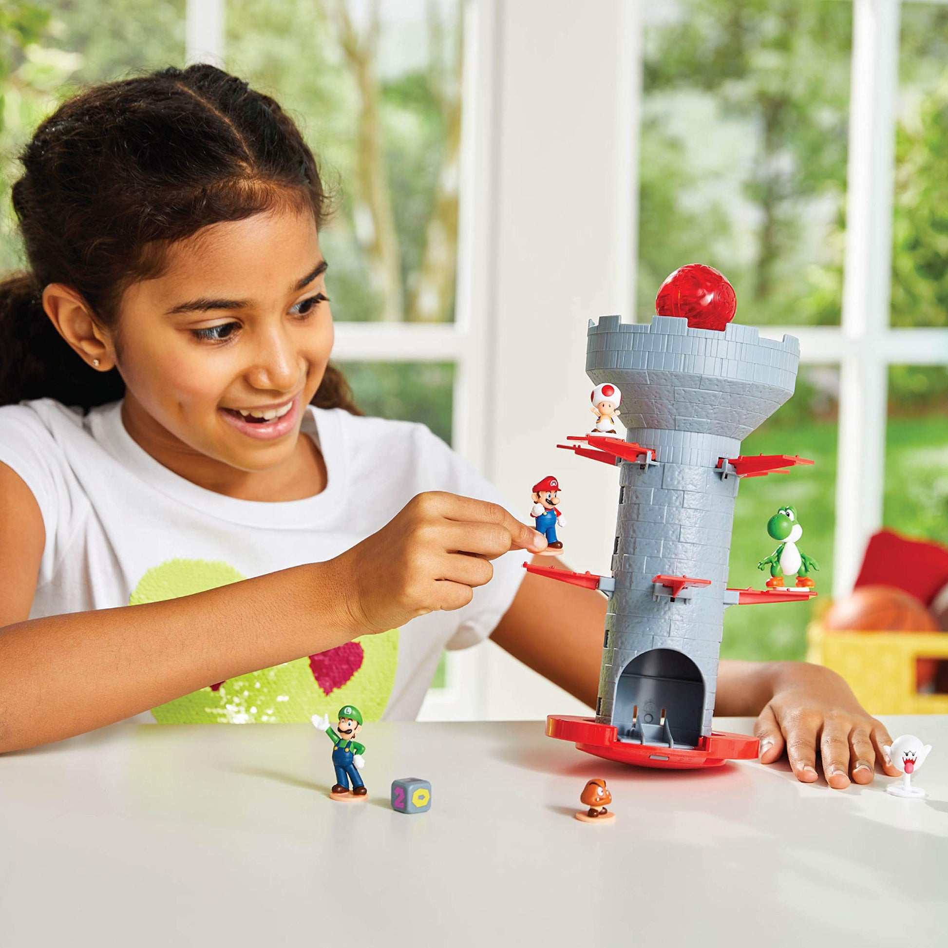 Juego de Equilibrio Epoch Games Super Mario Blow Up Shaky Tower con Cifras coleccionables