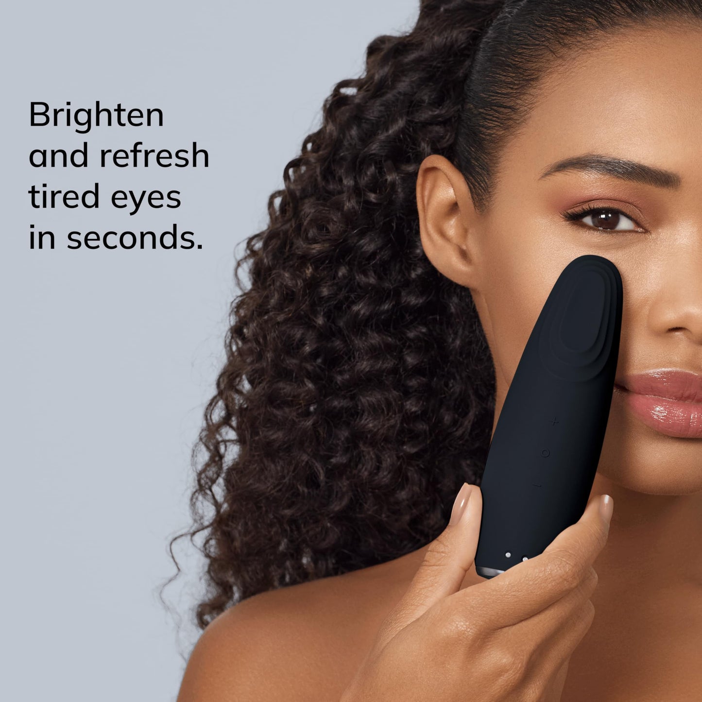 GESKE | SmartAppGuided™ Warm & Cool Eye Energizer | 6 en 1 | Masajeador de ojos | Masajeador anti ojeras | Eliminar bolsas y párpados caídos | Masaje ocular eléctrico