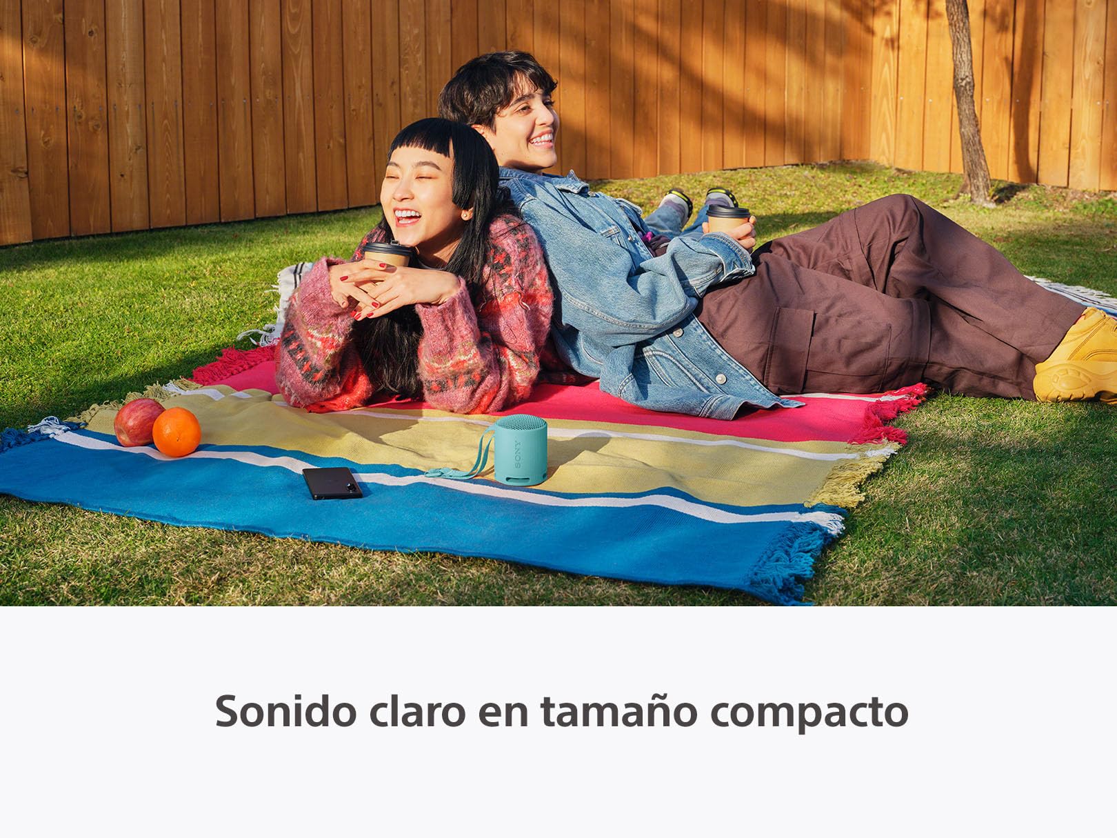 Sony Bocina inalámbrica portátil XB100 Sonido Potente y nítido