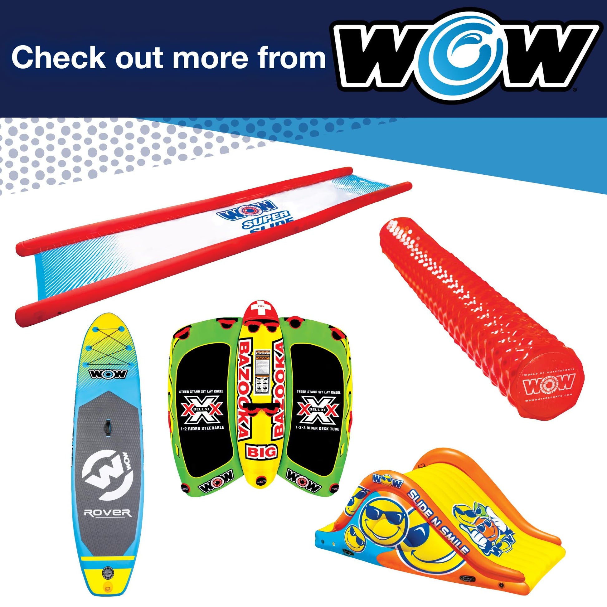 Tubo Remolcable WOW Sports Cabina Coupe 350 Libras Inflable para Deportes Acuáticos jóvenes y Adultos