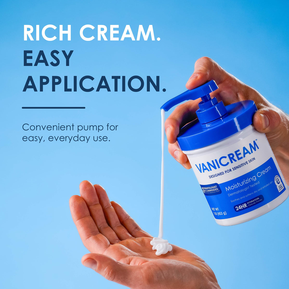 Vanicream Moisturizing Cream with Pump, 16 Ounce