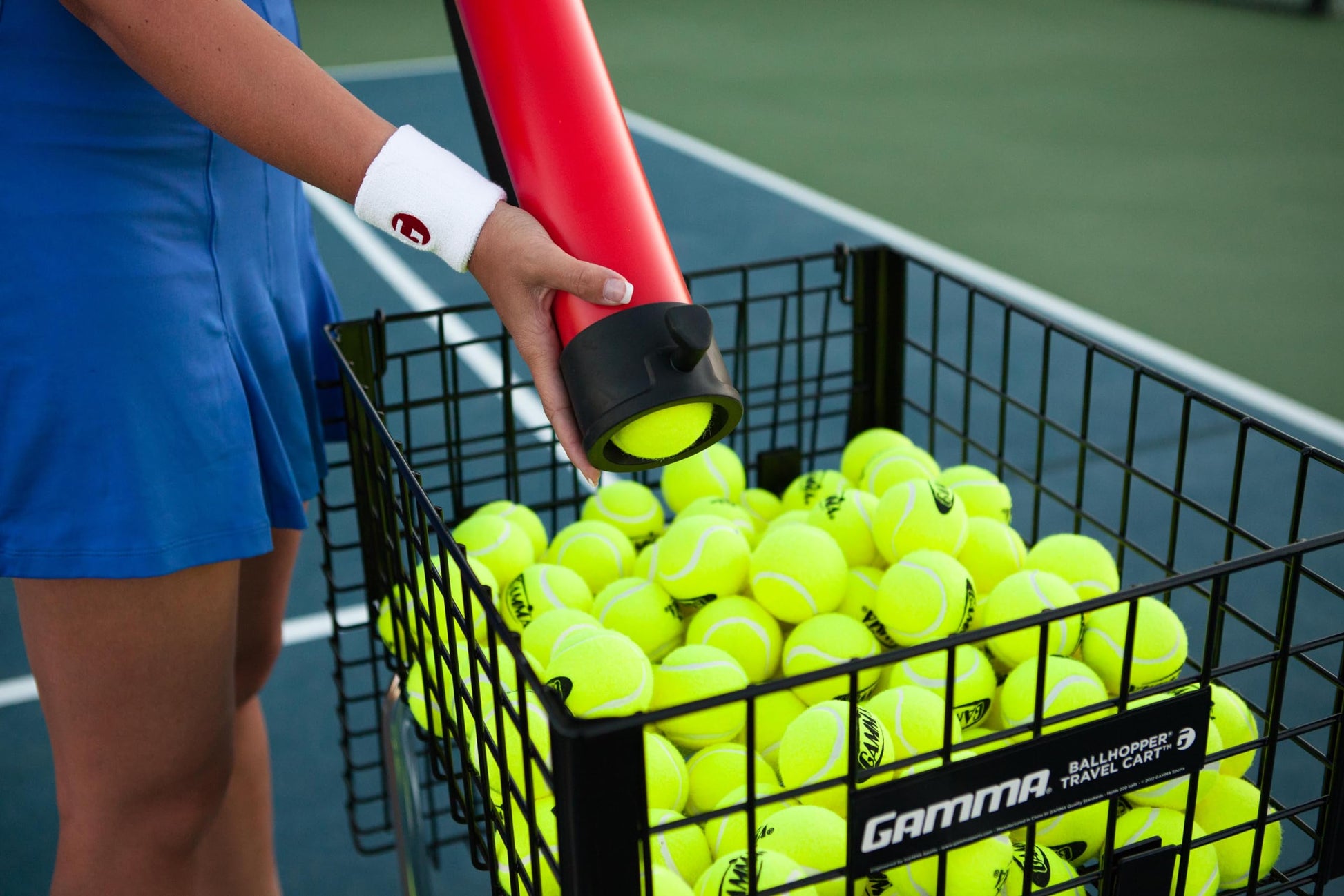 GAMMA Sports - Pelotas de Tenis sin presión con Malla para Pelotas de Tenis, Paquete de 20
