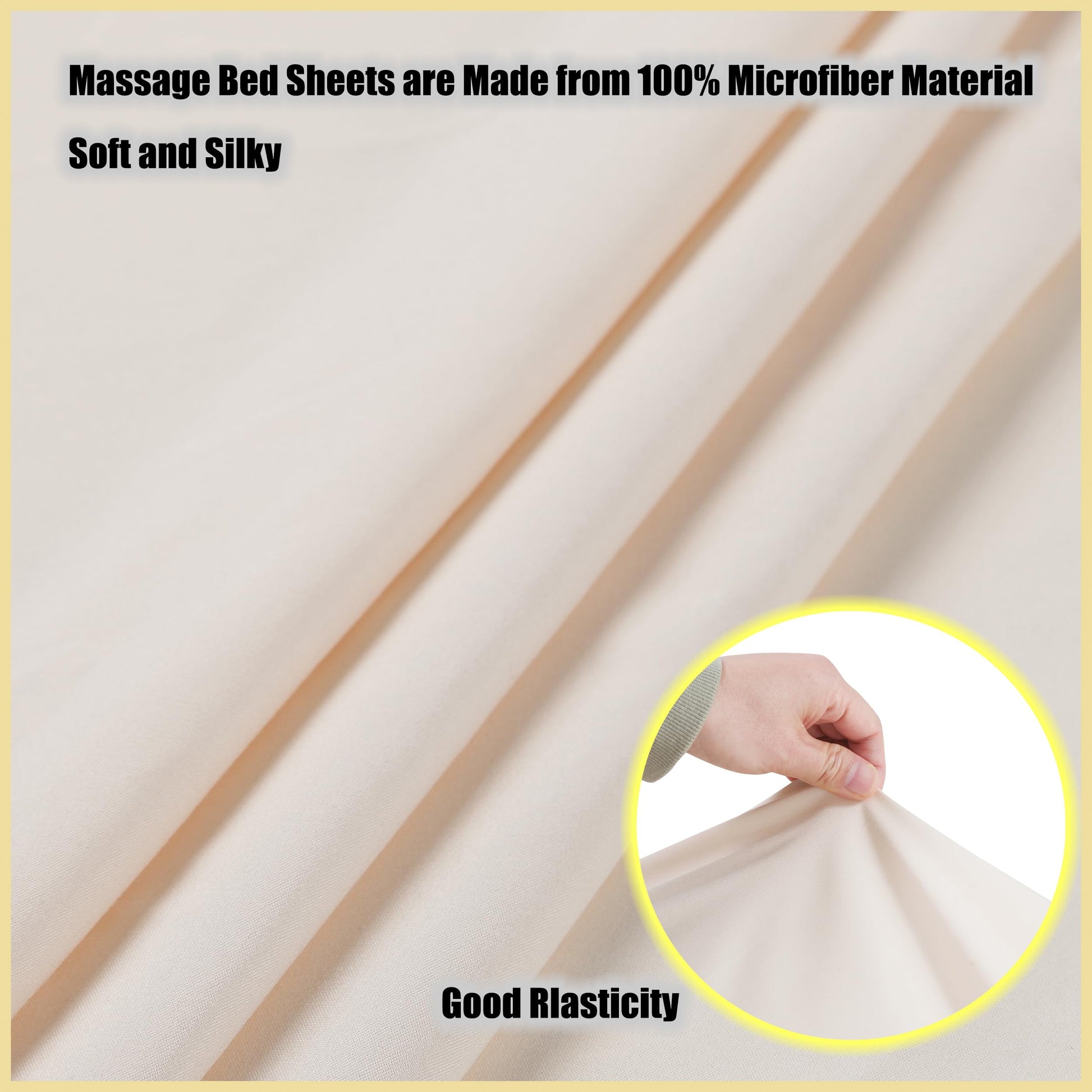 GASIYU 4 Juegos De Sábanas Para Mesa De Masaje De Microfibra 3 Pzas Funda De Cama De Masaje Suave Libre De Arrugas Incluye Sábana Ajustable De Masaje, Sábanas De Masaje Y Cubierta De Cuna Fa