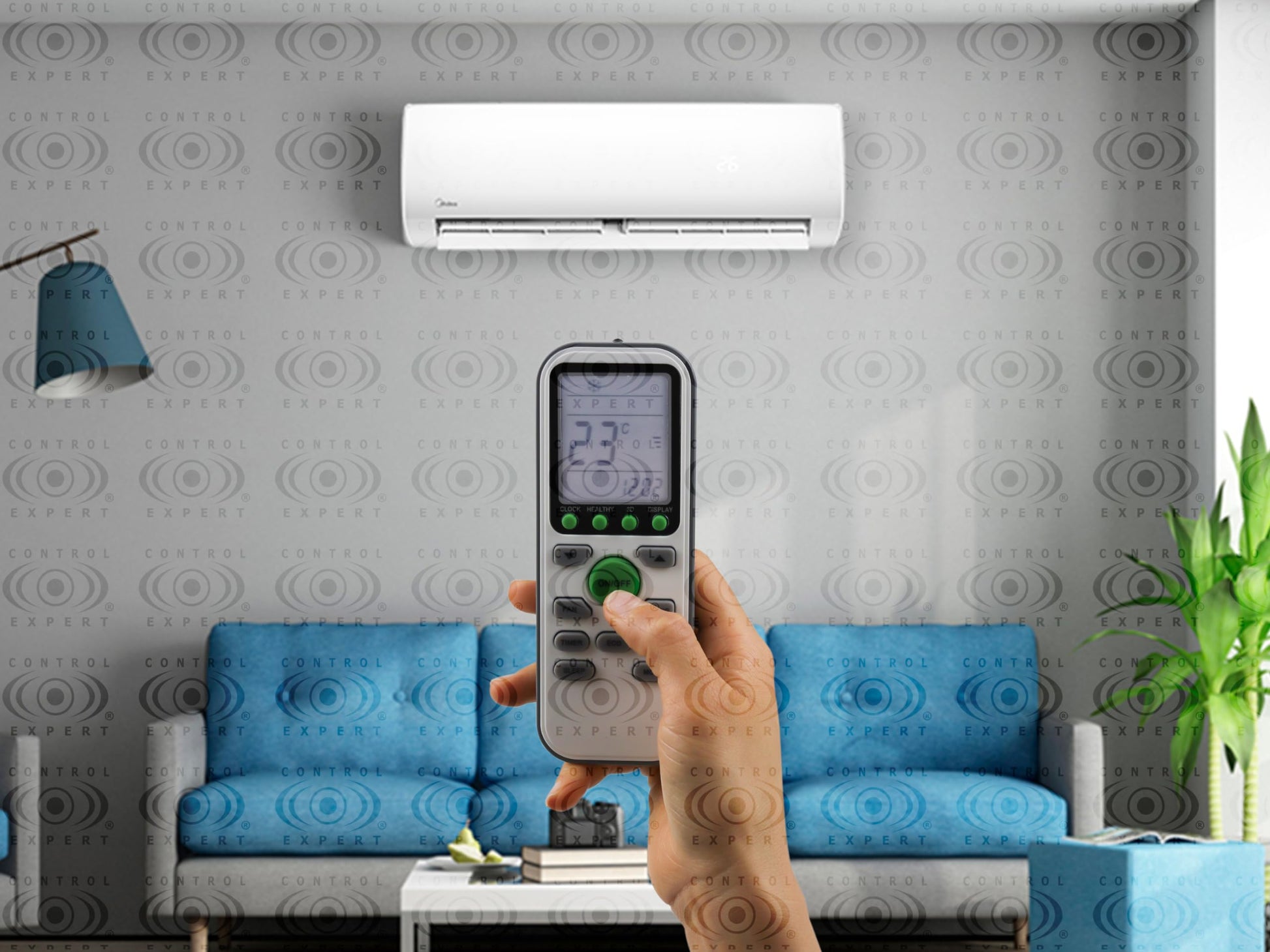 Control Compatible Con Benelux Lennox Frikko Rheem Tcl Gykq-36l Minisplit Aire acondicionado