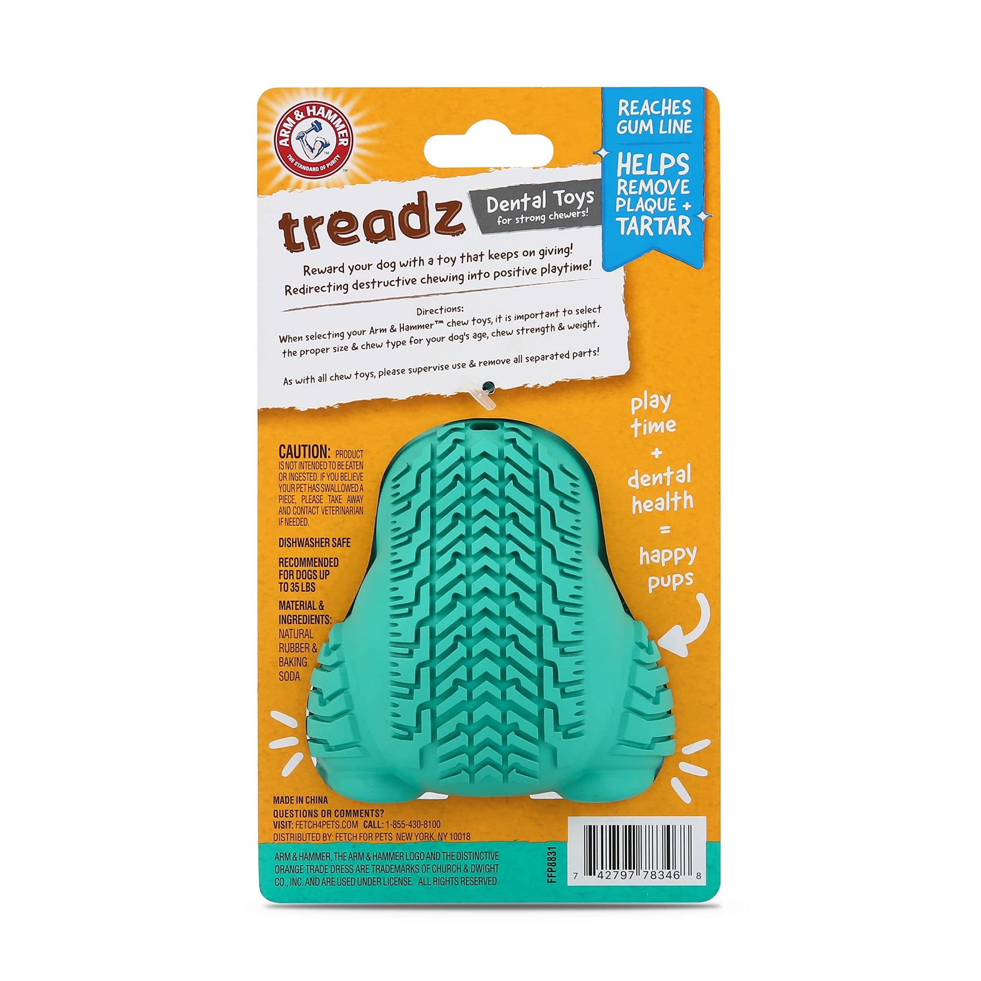 Arm & Hammer - Juguete para perros A&H Treadz Gorilla