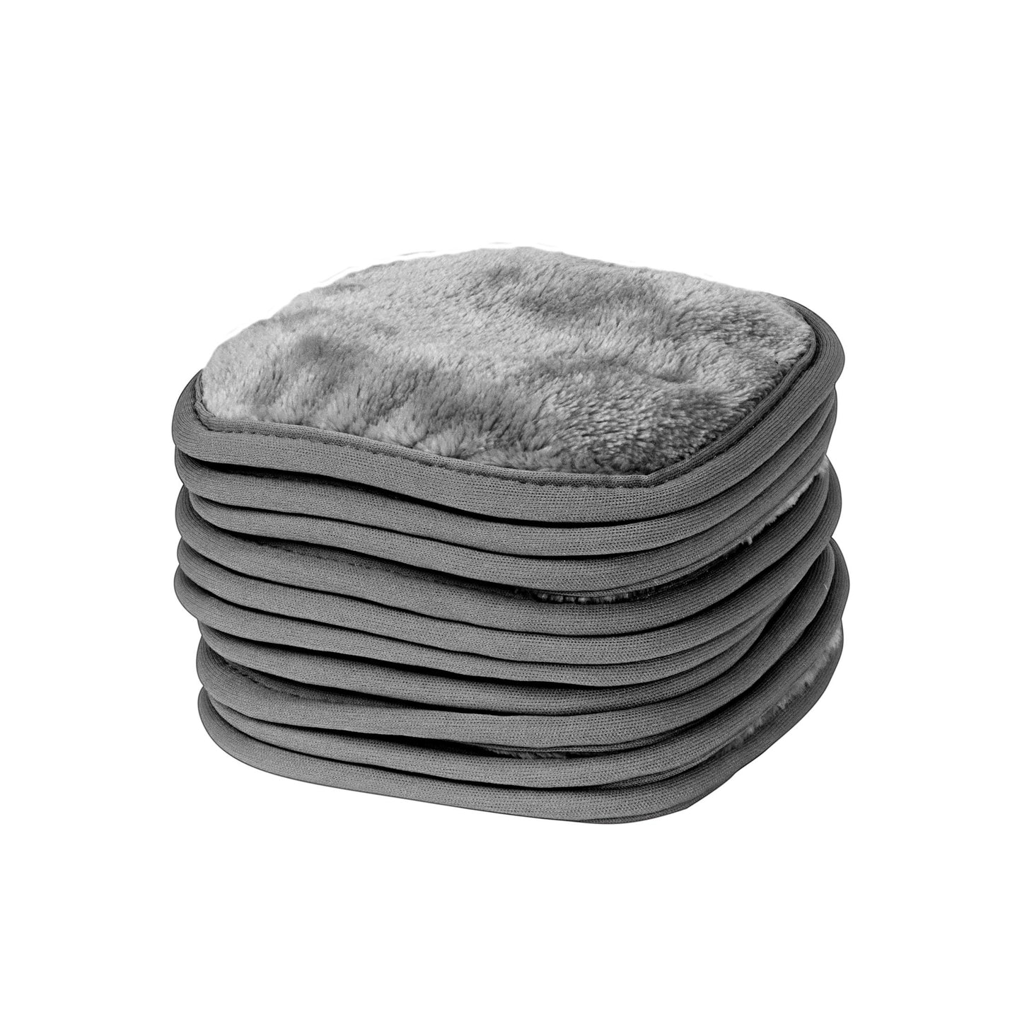 Eurow - Paño de limpieza para quitar maquillaje, 10 x 5 pulgadas, color gris