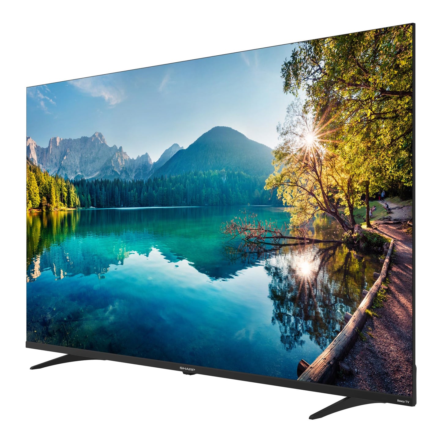 Sharp Frameless 4K Ultra HD TV de 60" - Roku TV con WiFi