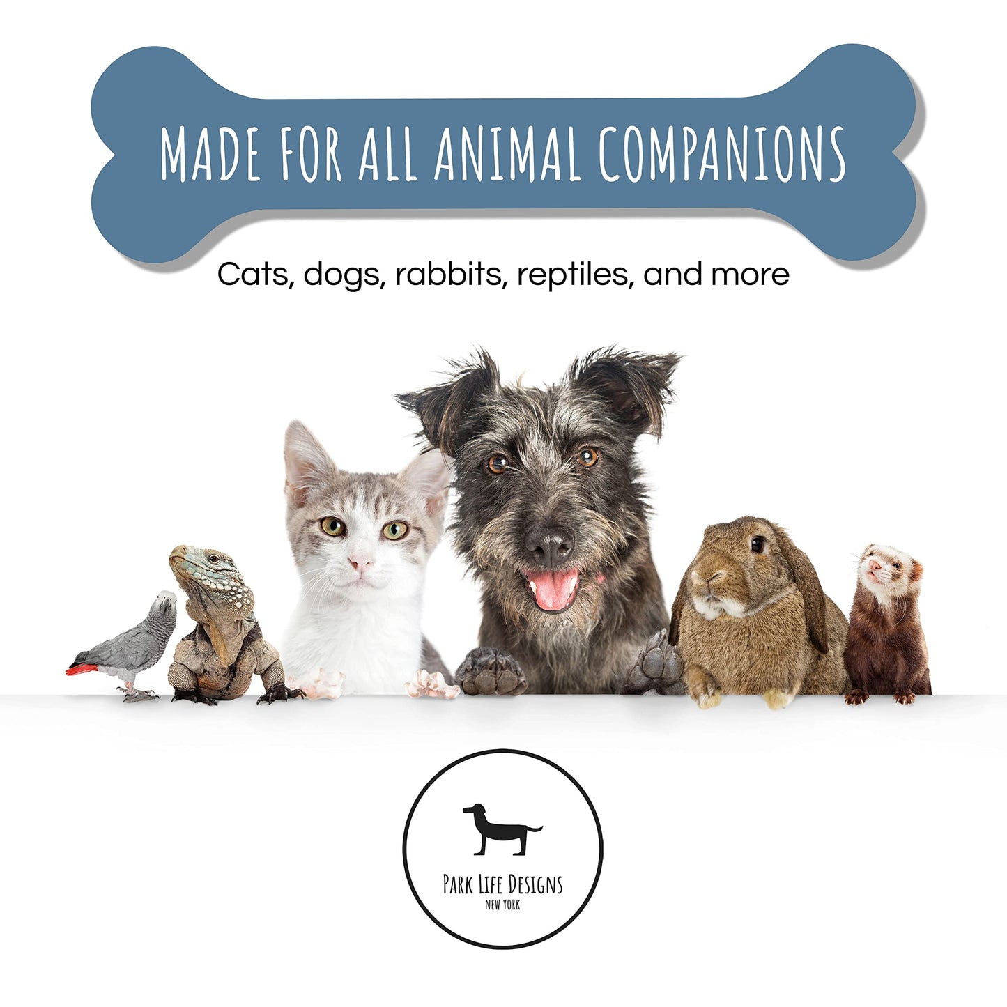 Almacenamiento de Juguetes Park Life Designs Rayas Blanca Gris para Mascotas