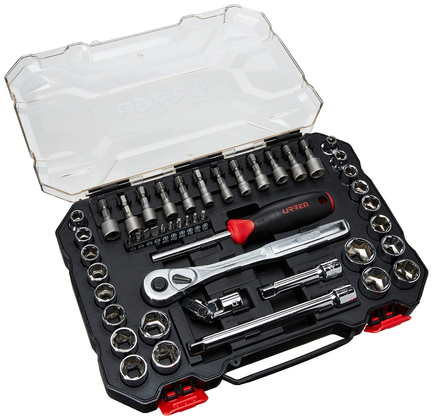 Juego de Dados Urrea 5201CD Negro Combinados 47 Piezas