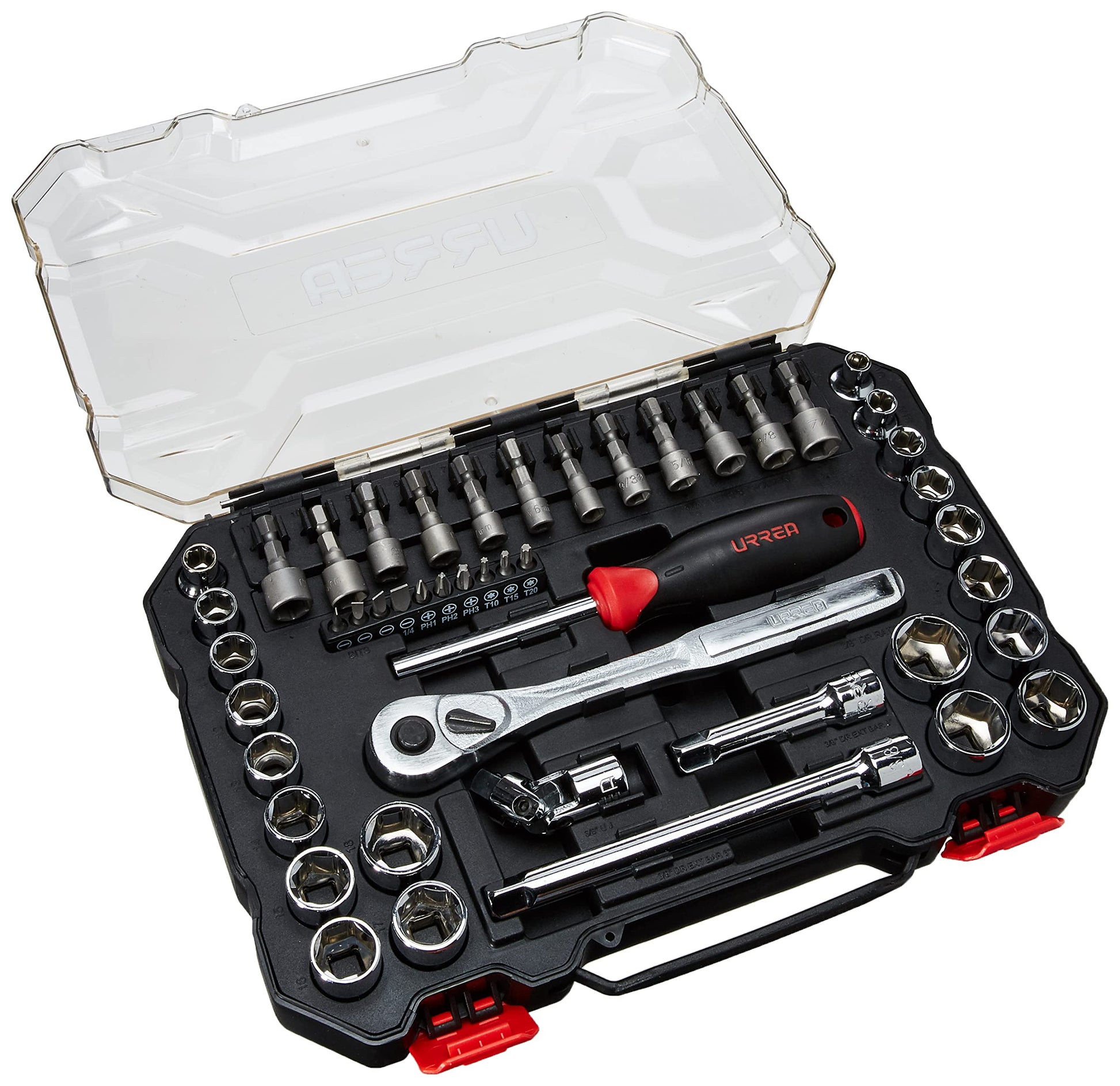 Juego de Dados Urrea 5201CD Negro Combinados 47 Piezas