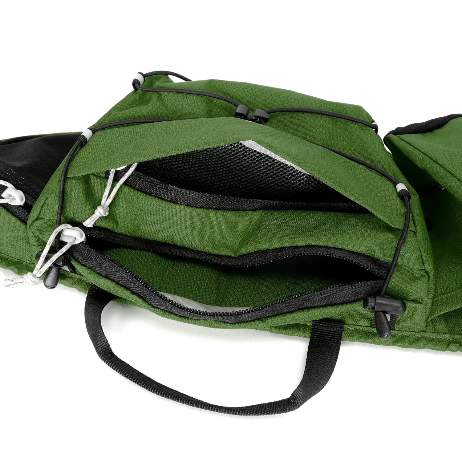 INOXTO - Riñonera delgada para correr para mujeres y hombres, paquete de cintura deportiva para correr, caminar, ciclismo, senderismo, correr, reflectante, para todos los teléfonos (Gary), Verde