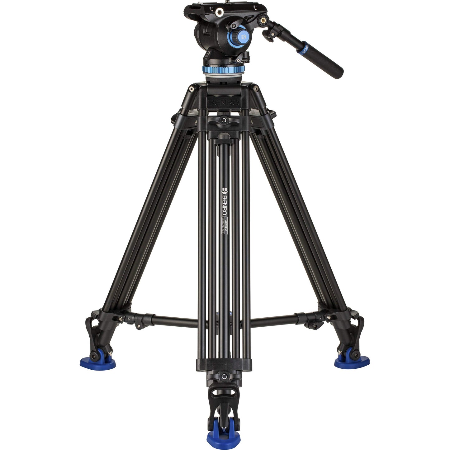 Benro A673TM Dual Stage Aluminium Video Tripod S8PRO Head - 75mm Bowl, 3-Leg Sections, Twist Lever-Lock