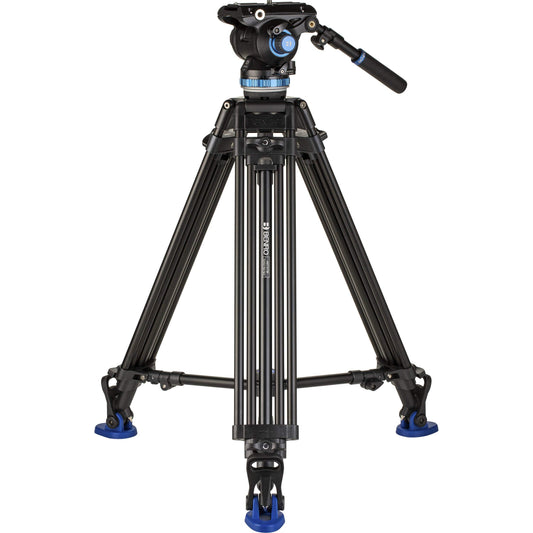 Benro A673TM Dual Stage Aluminium Video Tripod S8PRO Head - 75mm Bowl, 3-Leg Sections, Twist Lever-Lock