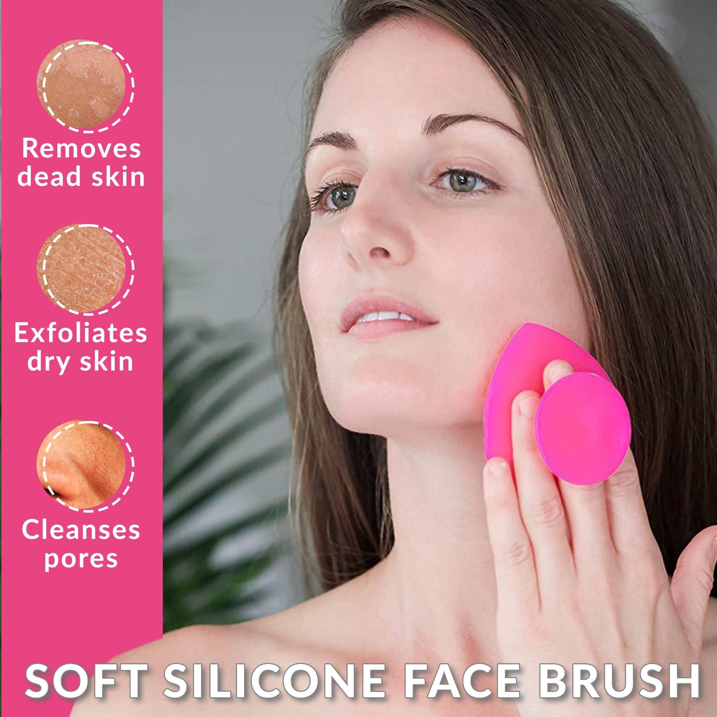 LURE Home Spa Glam Face and Eye Cupping Massage Set with Free Cleansing Brush for Instantly Ageless Look Natural Anti Aging Solution Reduces Fine Lines & Deep Wrinkles, Improves Collagen
