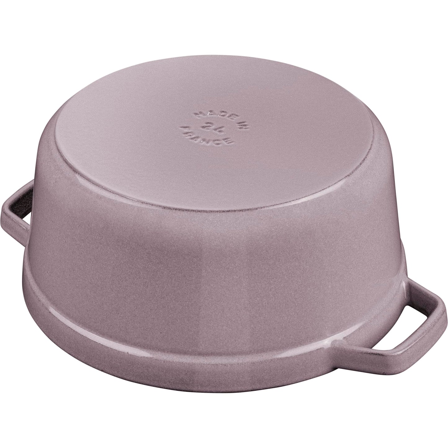 Staub Horno holandés redondo de hierro fundido de 4 cuartos de galón, color lila
